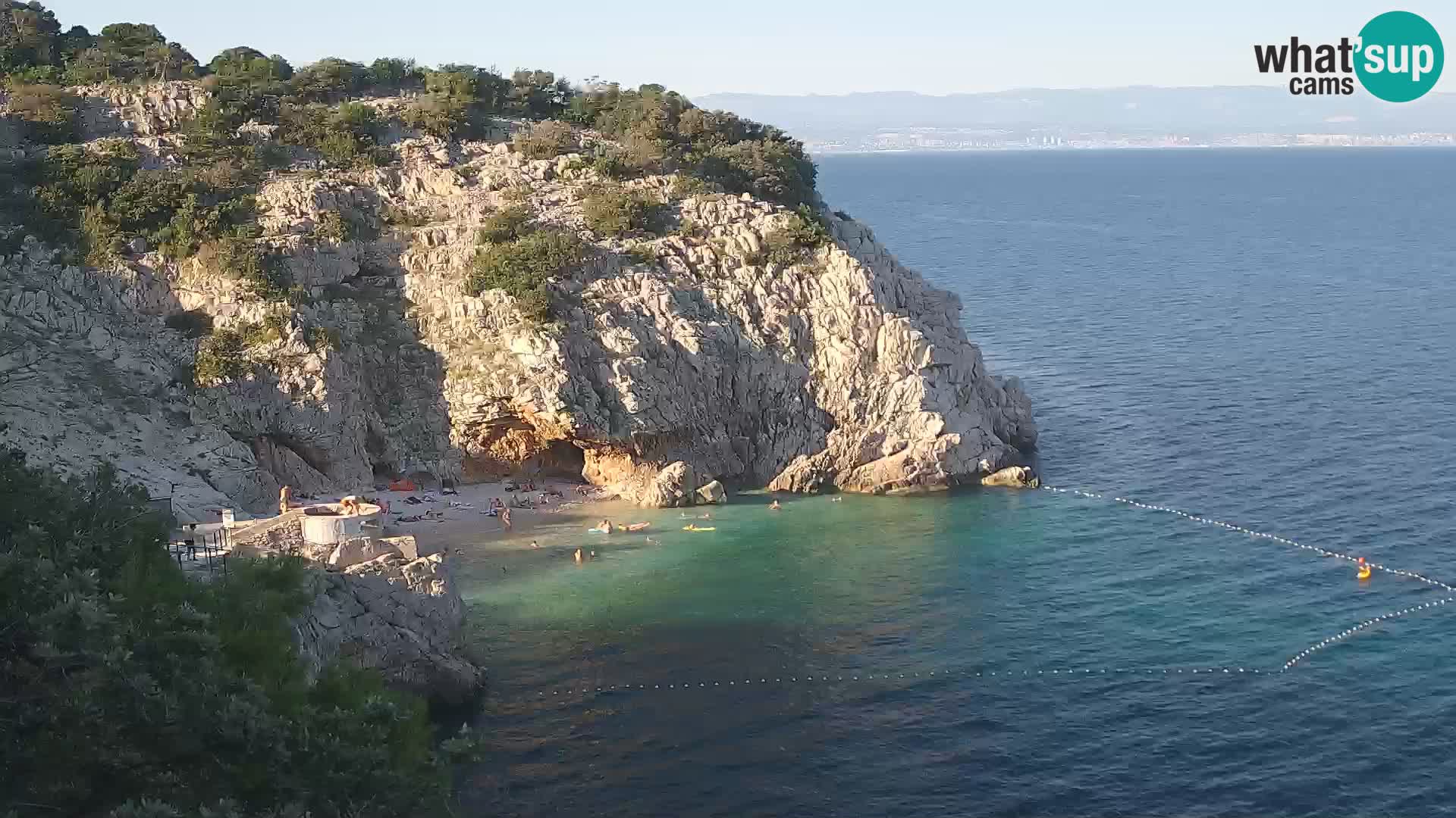 Webcam Bersezio spiaggia – Draga di Moschiena – Croazia