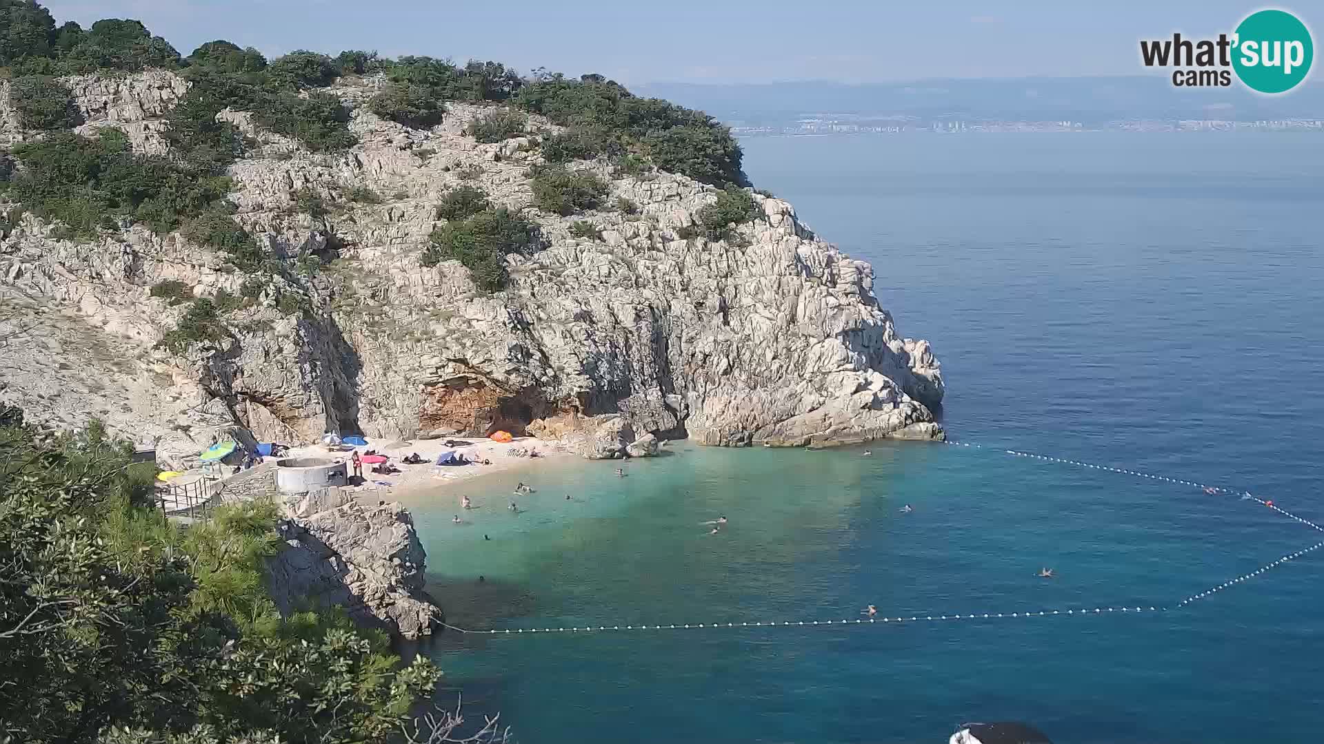Webcam Brseč beach – Mošćenička Draga – Croatia