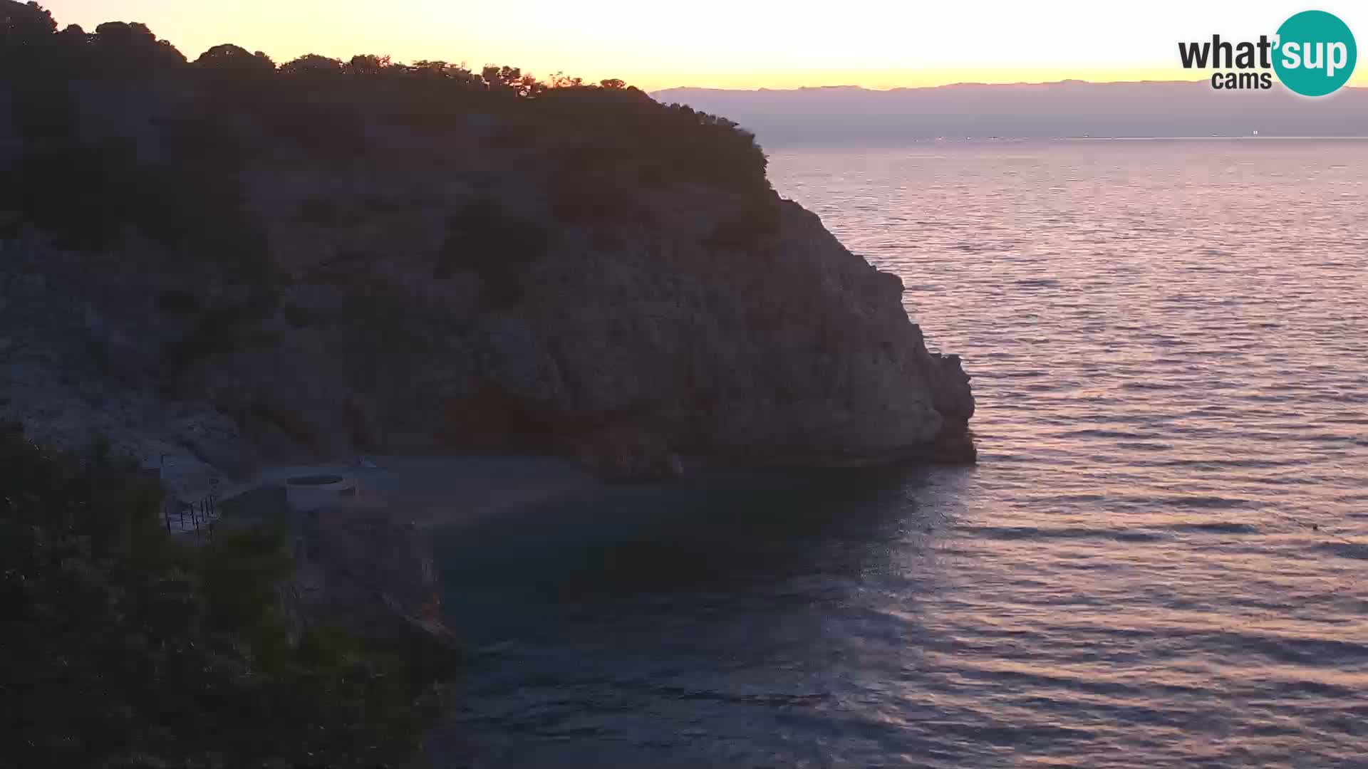 Webcam Brseč beach – Mošćenička Draga – Croatia