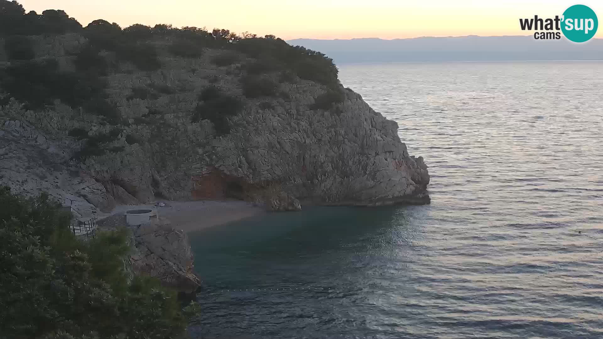 Cámara web de la playa de Brseč en Mošćenička Draga, Croacia