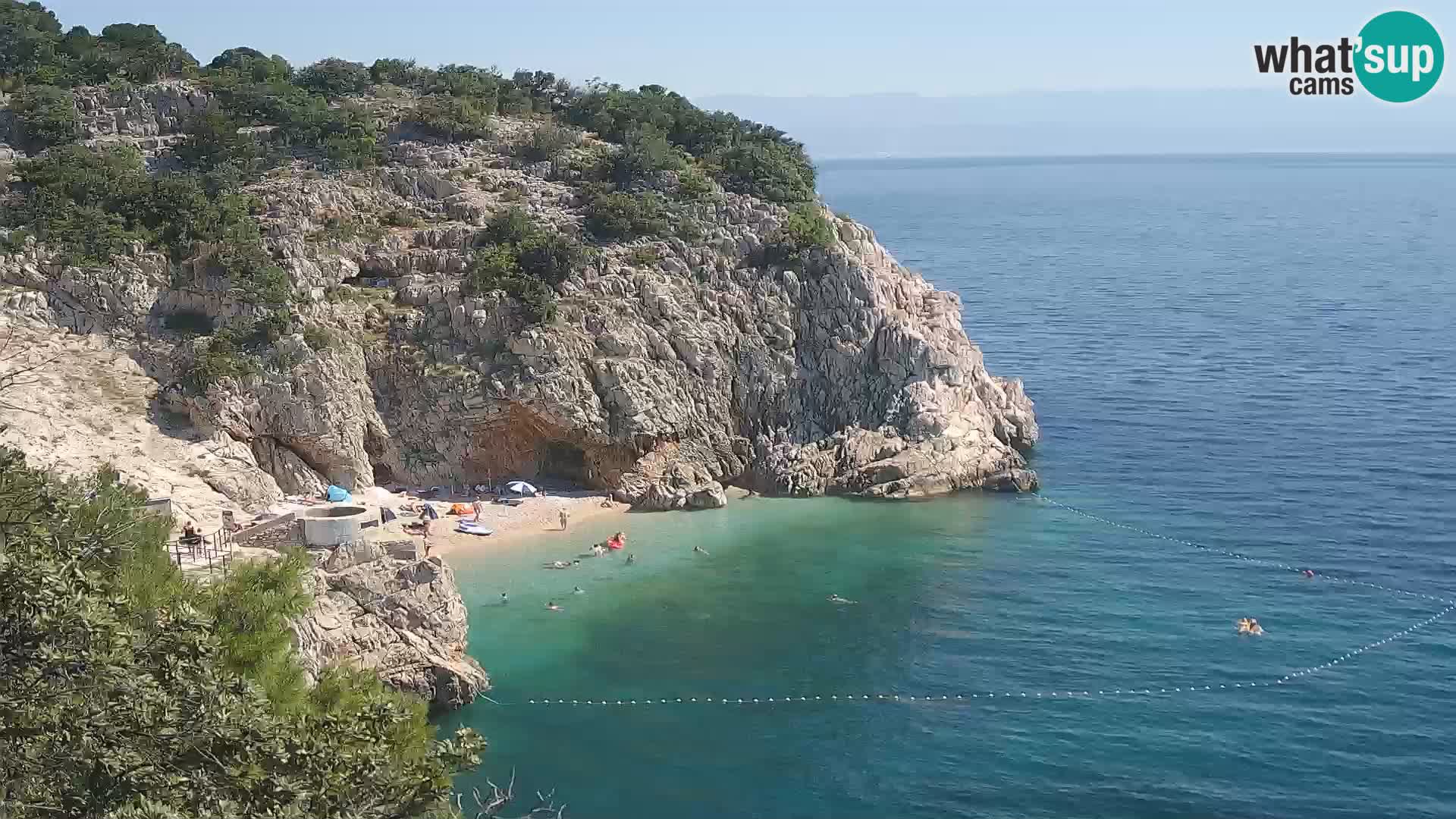 Webcam Brseč beach – Mošćenička Draga – Croatia