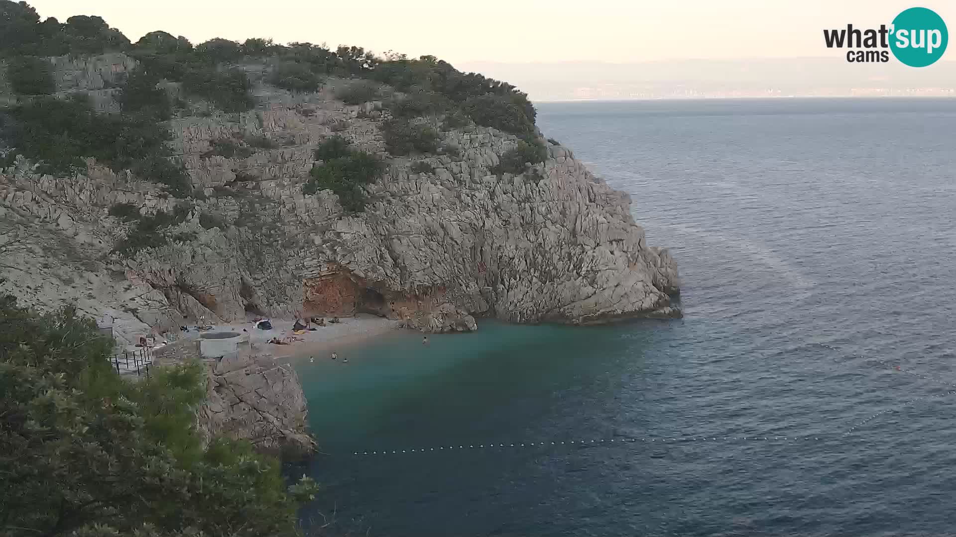 Cámara web de la playa de Brseč en Mošćenička Draga, Croacia