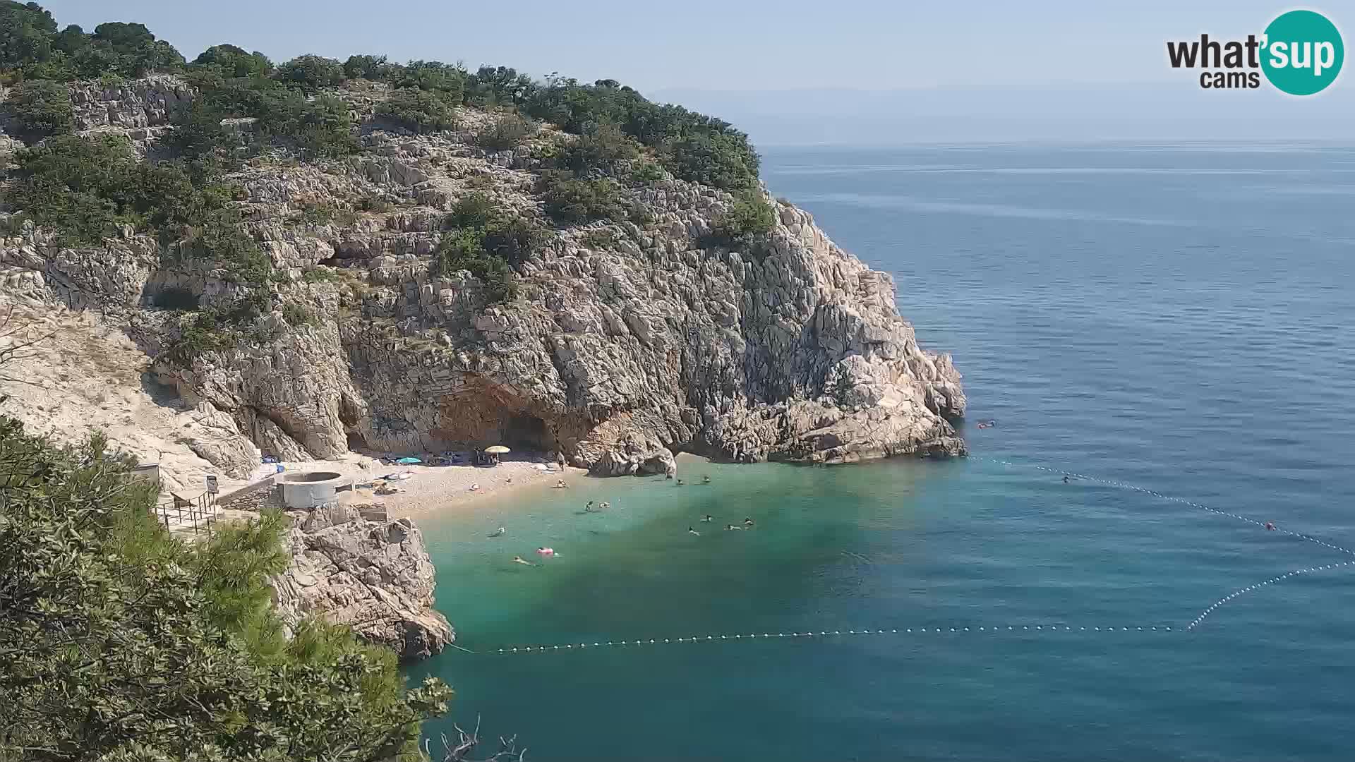 Webcam Brseč beach – Mošćenička Draga – Croatia