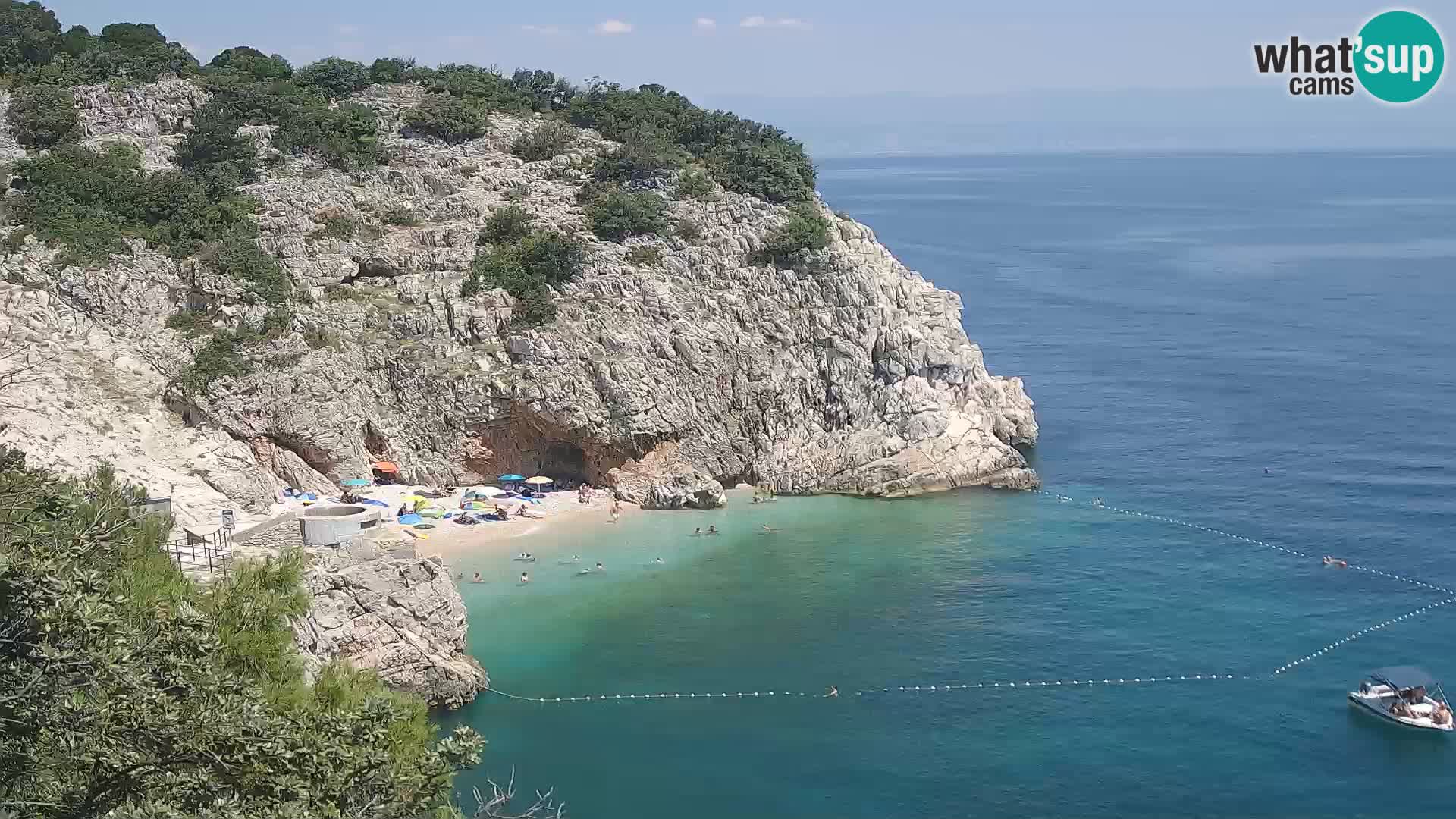 Webcam Brseč beach – Mošćenička Draga – Croatia