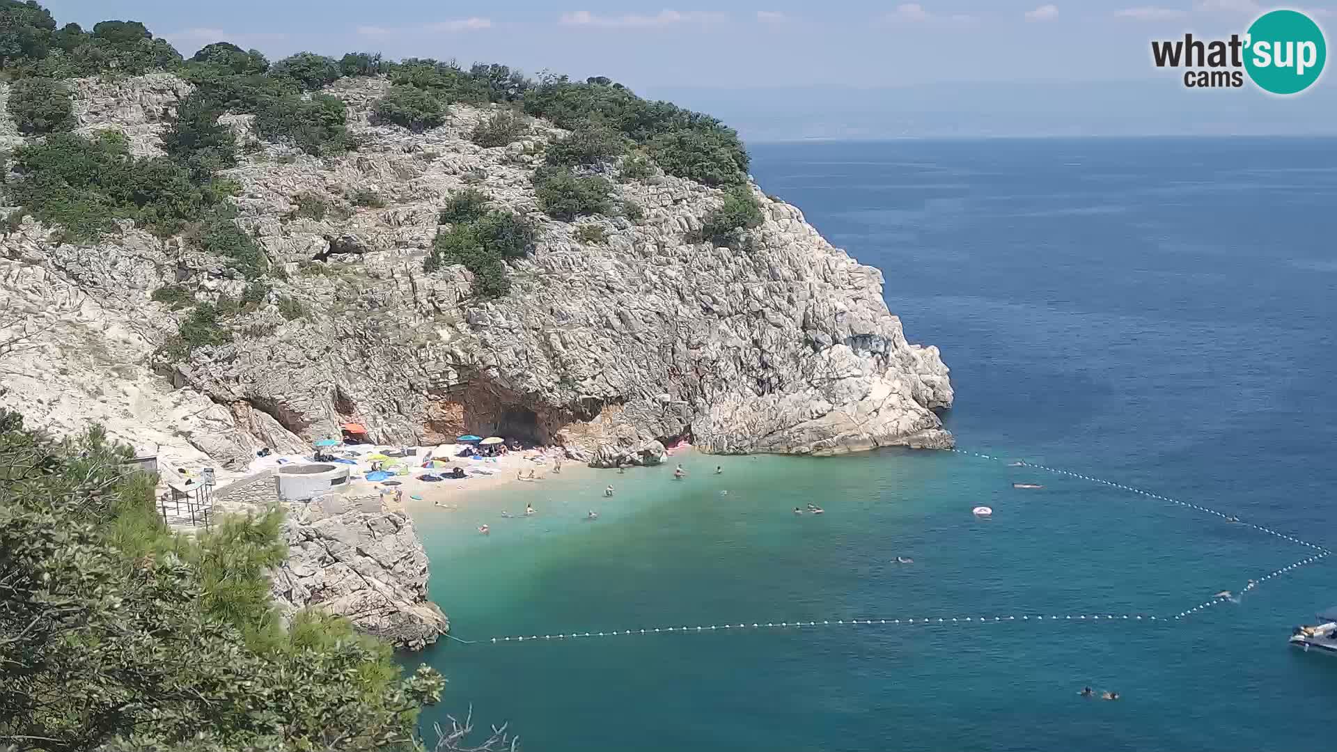 Webcam Bersezio spiaggia – Draga di Moschiena – Croazia
