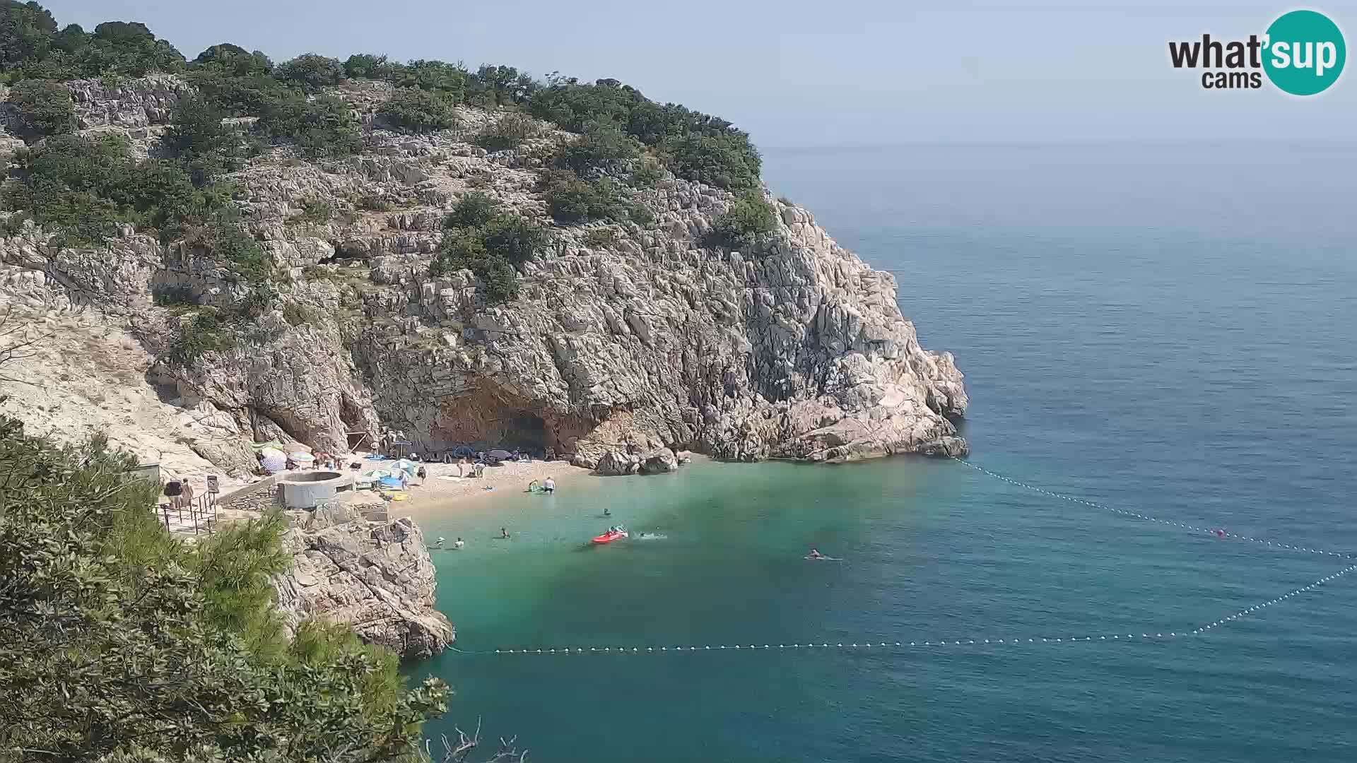 Webcam Bersezio spiaggia – Draga di Moschiena – Croazia