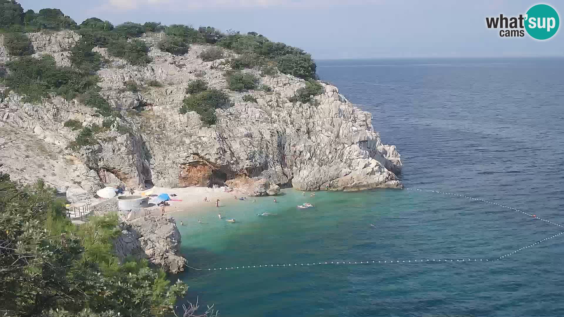 Webcam Brseč beach – Mošćenička Draga – Croatia