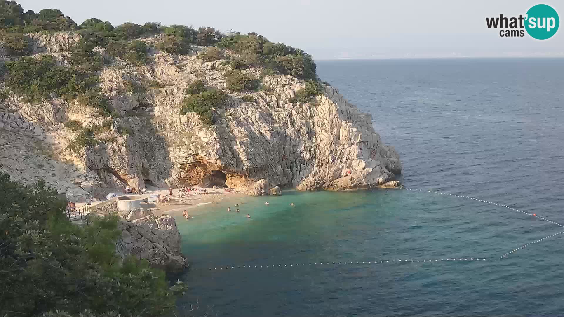 Webcam Brseč beach – Mošćenička Draga – Croatia