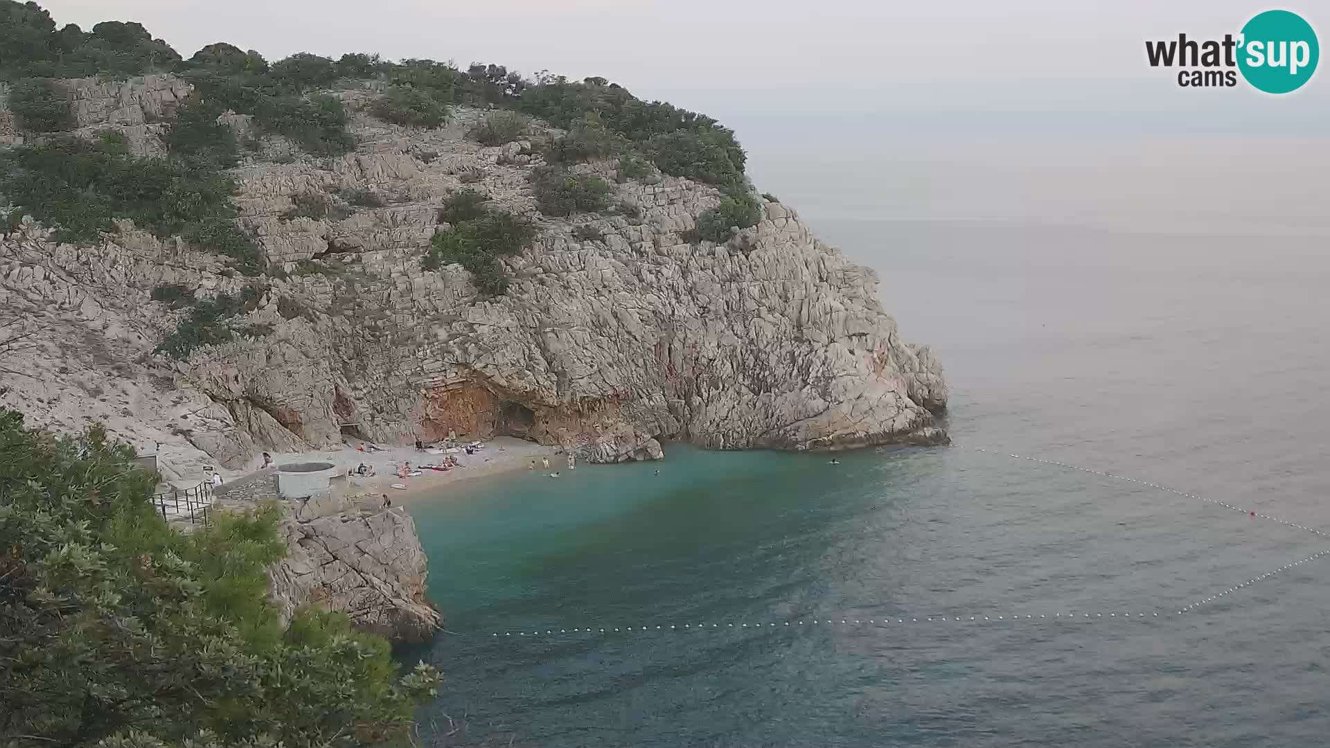 Spletna kamera Brseč plaža – Mošćenička Draga – Hrvaška