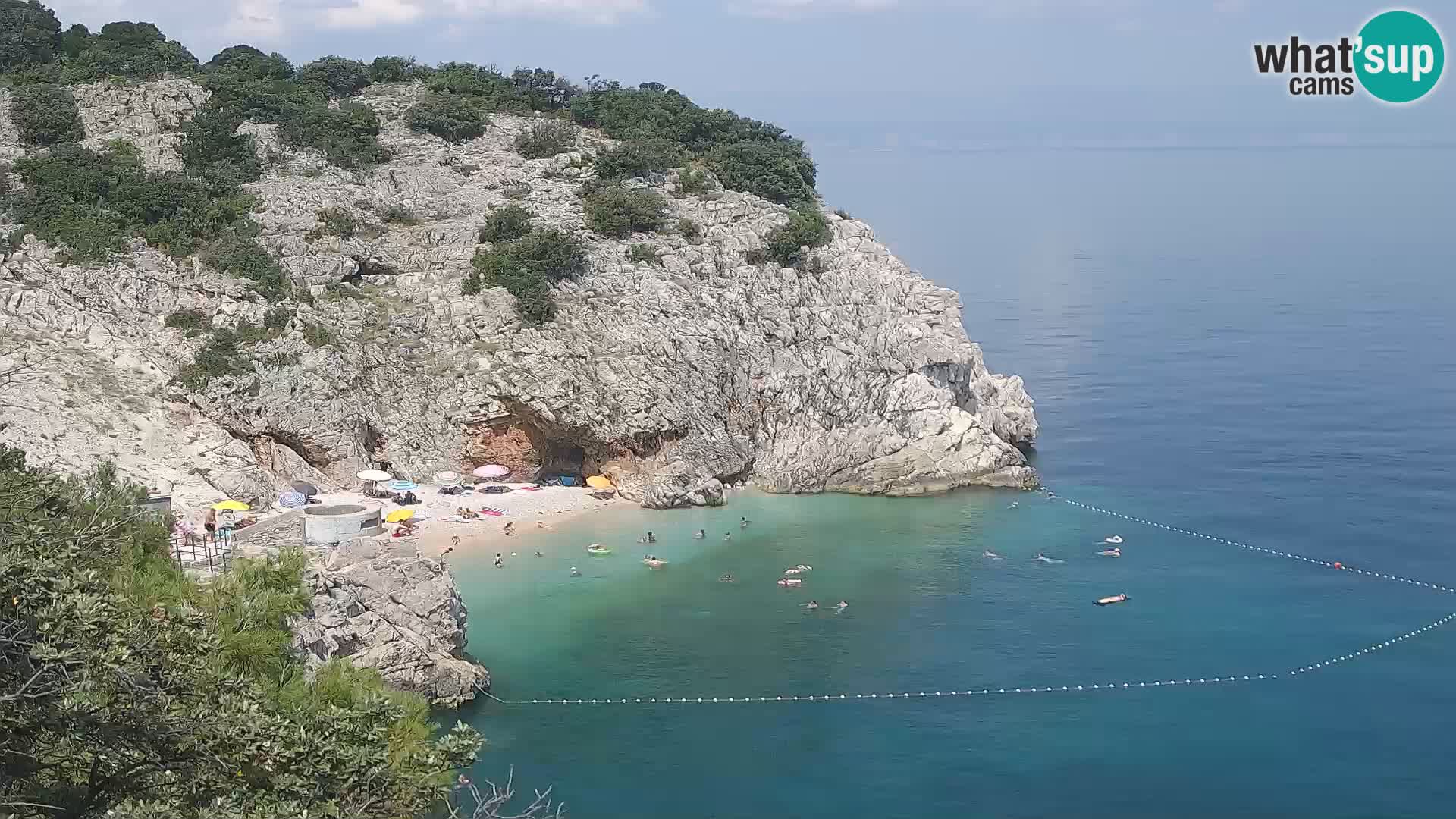 Webcam Brseč beach – Mošćenička Draga – Croatia