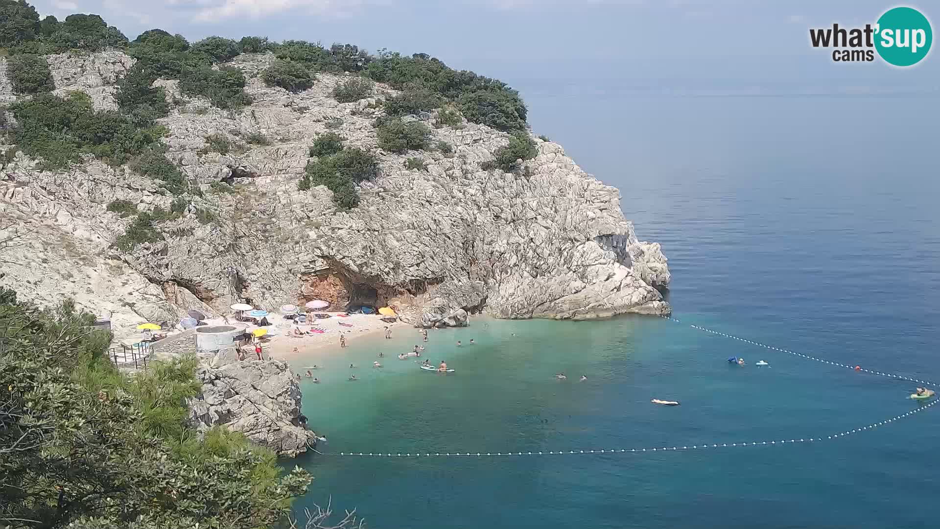 Webcam Brseč Strand – Mošćenička Draga – Kroatien