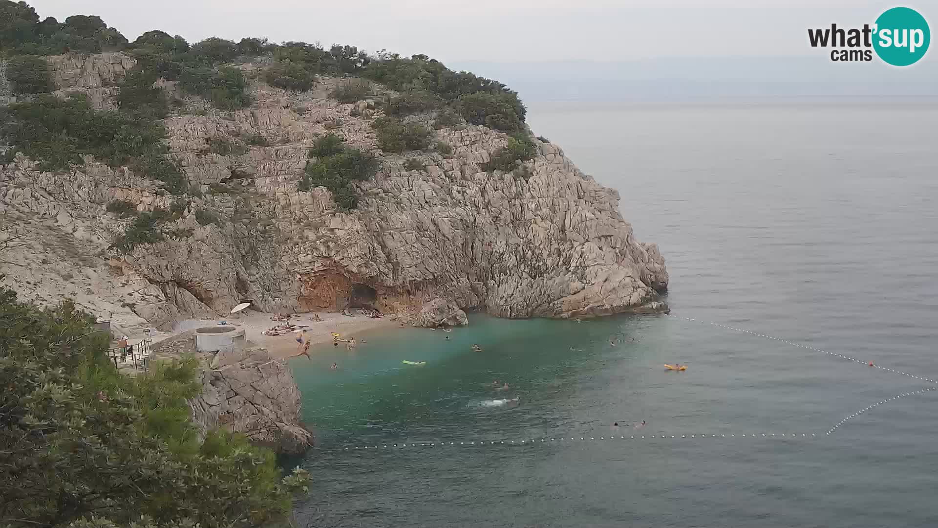 Web kamera plaže Brseč – Mošćenička Draga – Hrvatska