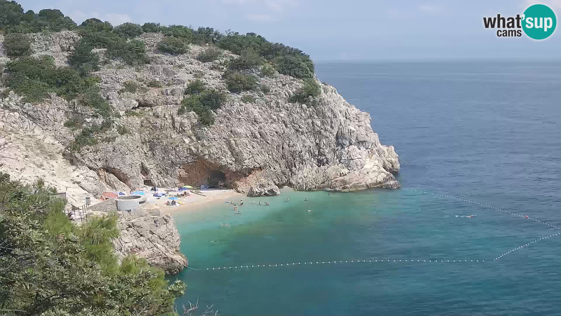 Web kamera plaže Brseč – Mošćenička Draga – Hrvatska