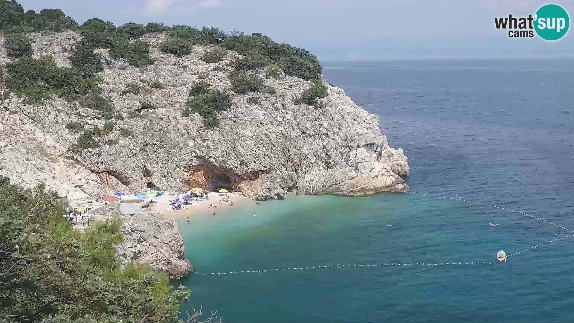 Web kamera plaže Brseč – Mošćenička Draga – Hrvatska
