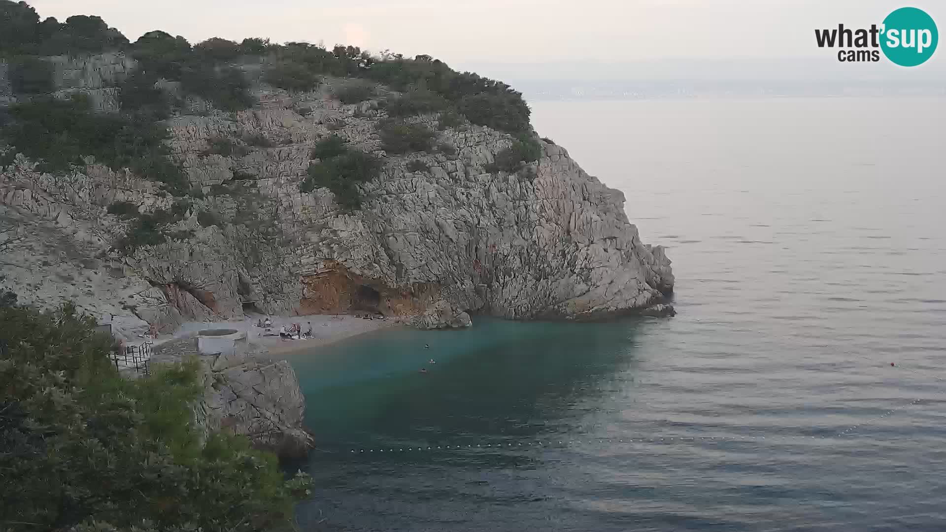 Spletna kamera Brseč plaža – Mošćenička Draga – Hrvaška