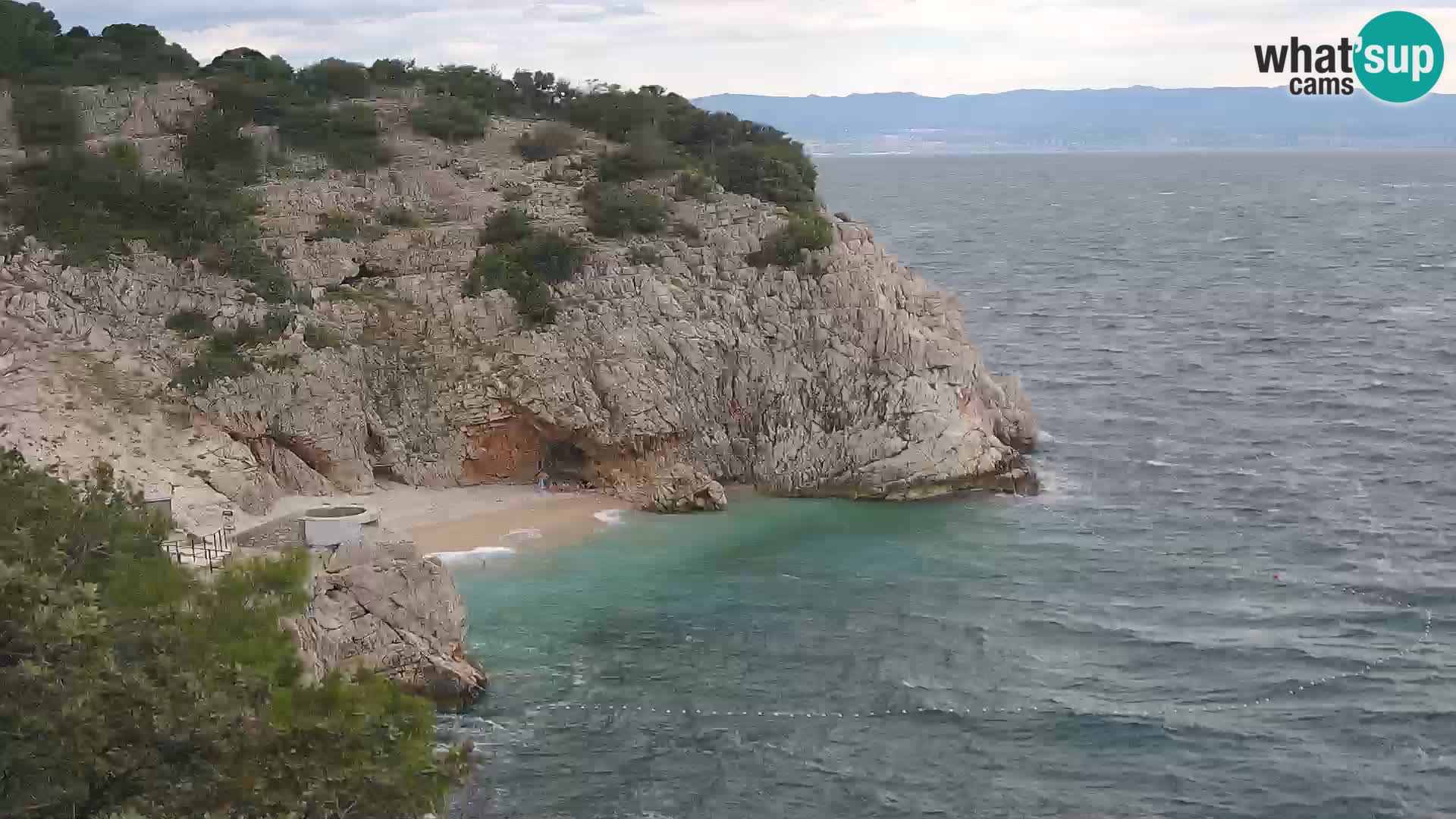 Web kamera plaže Brseč – Mošćenička Draga – Hrvatska