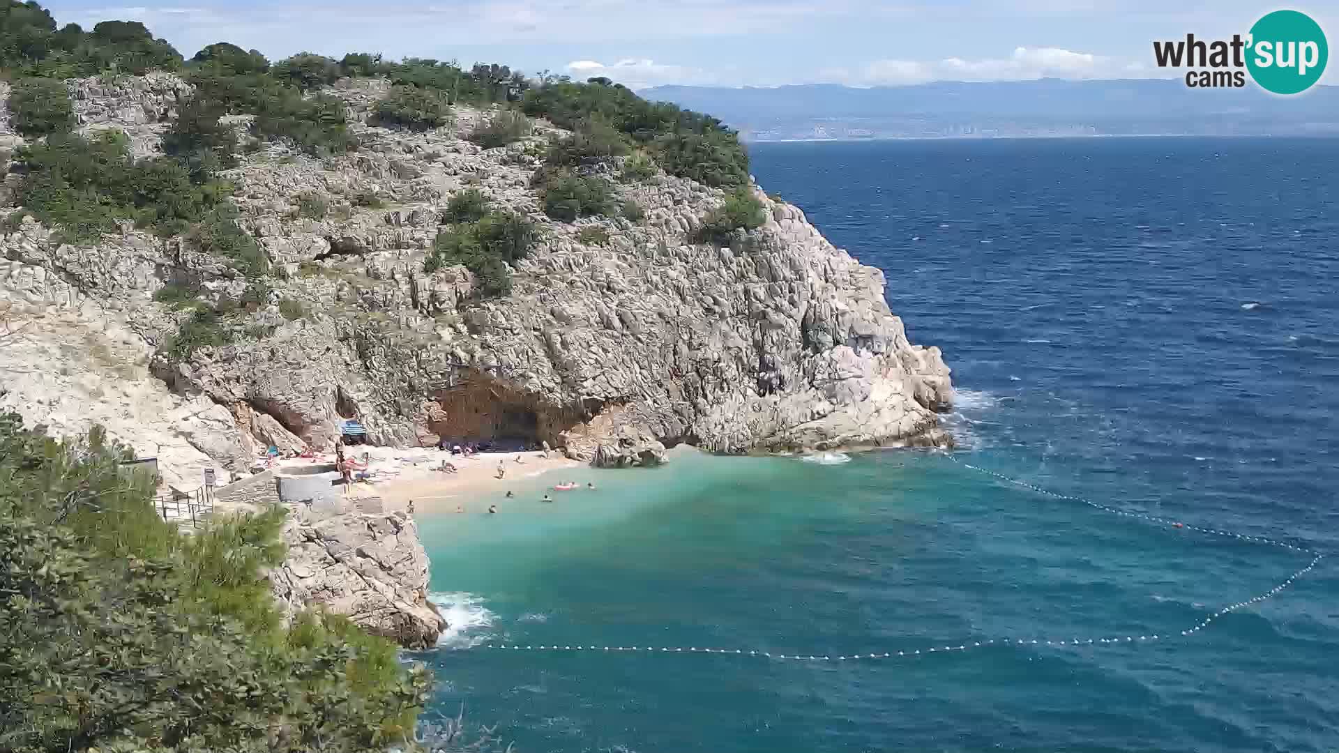 Webcam Bersezio spiaggia – Draga di Moschiena – Croazia