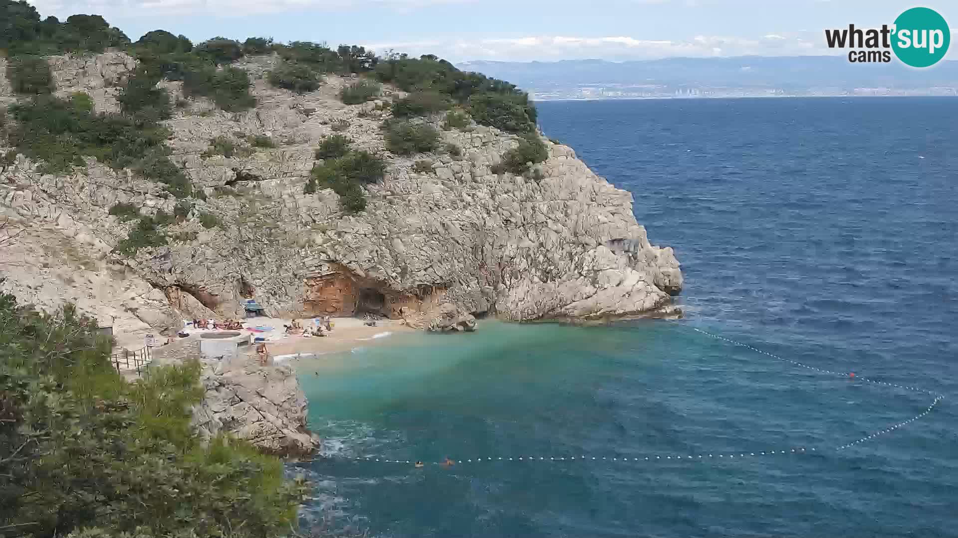 Webcam Bersezio spiaggia – Draga di Moschiena – Croazia