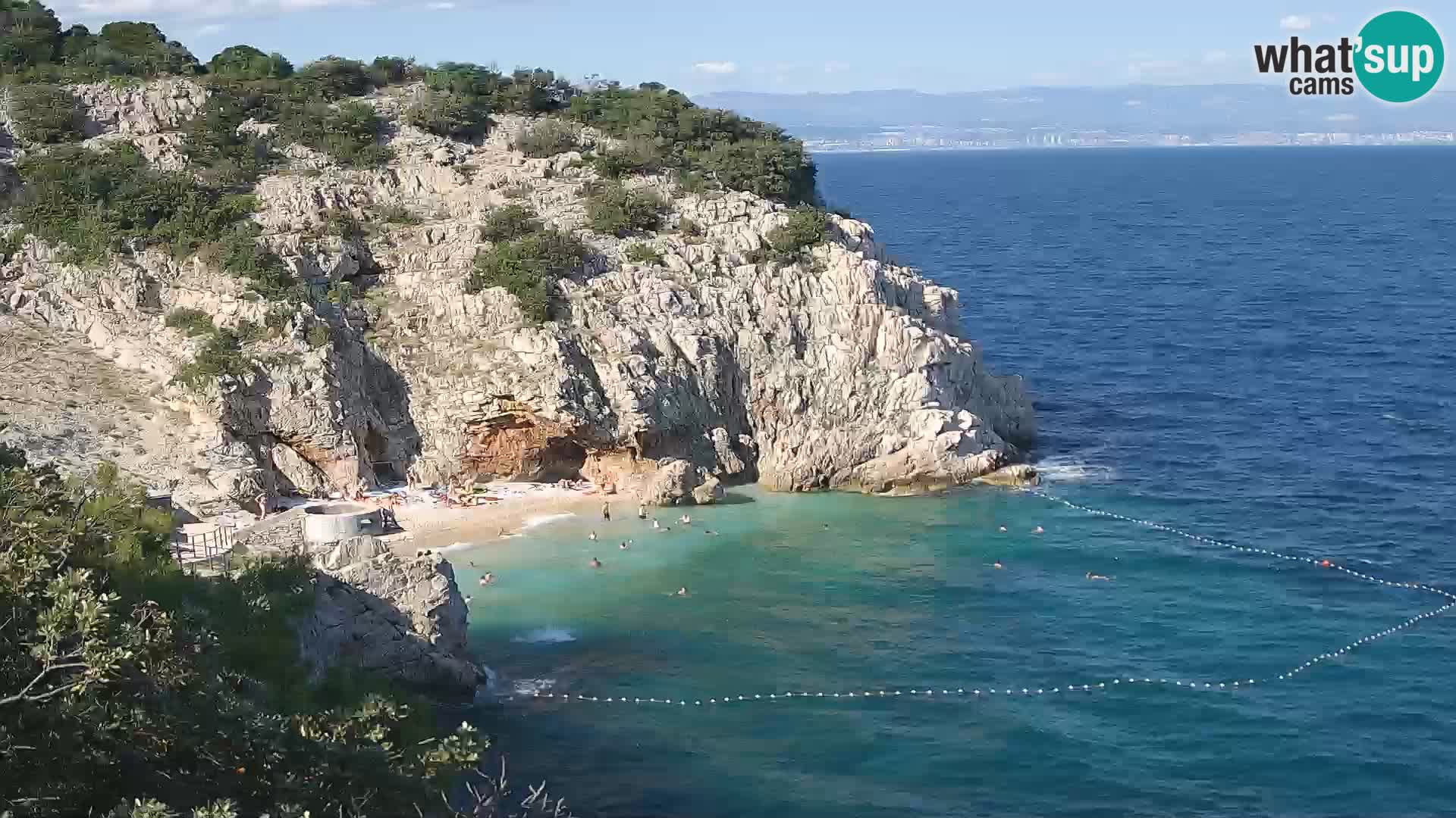 Webcam Brseč beach – Mošćenička Draga – Croatia