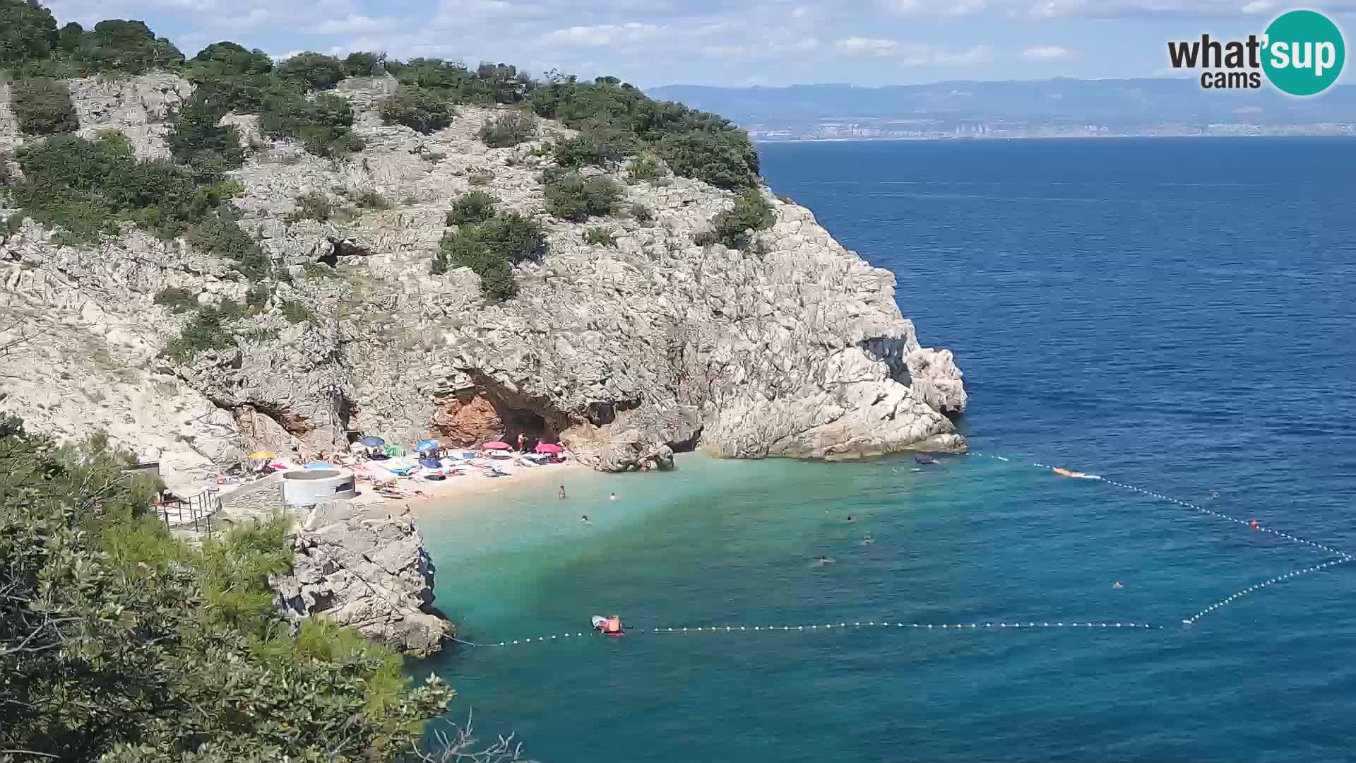 Webcam Brseč beach – Mošćenička Draga – Croatia