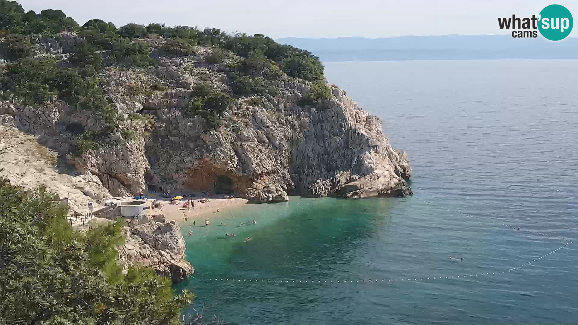 Web kamera plaže Brseč – Mošćenička Draga – Hrvatska