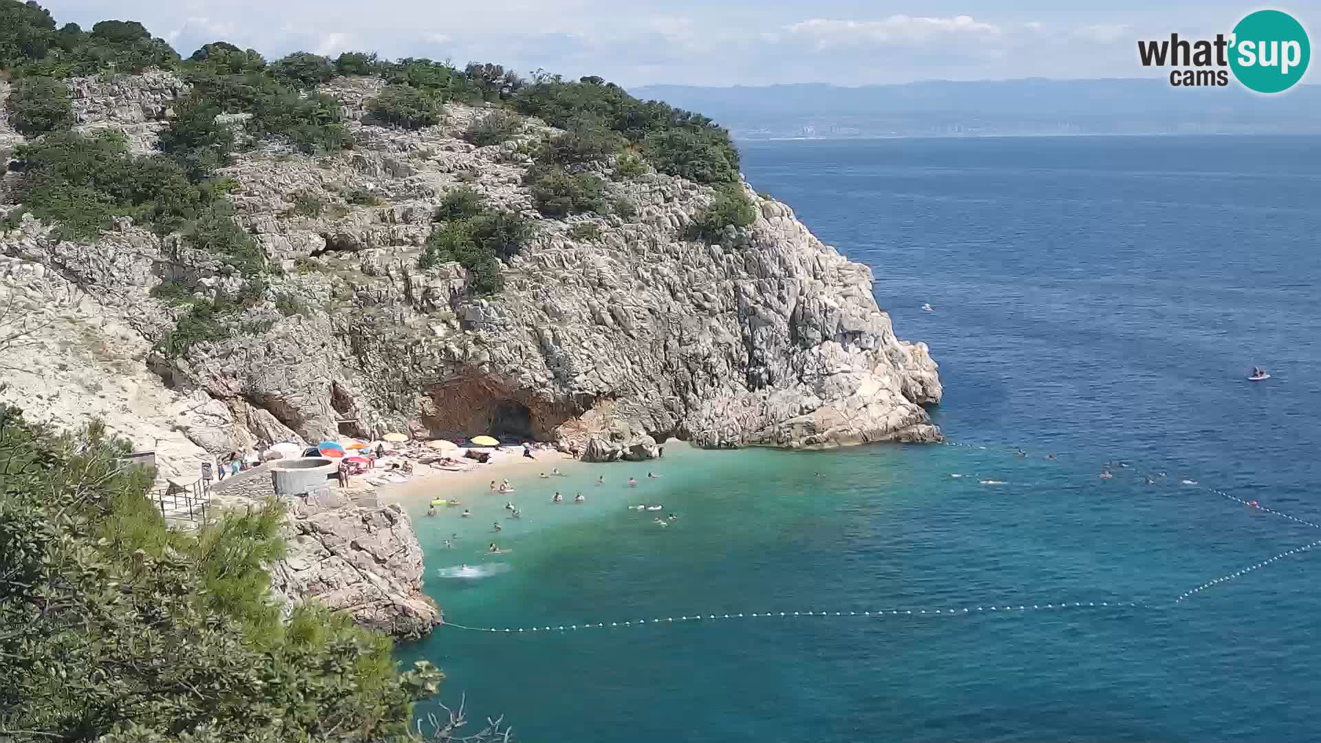 Webcam Brseč beach – Mošćenička Draga – Croatia