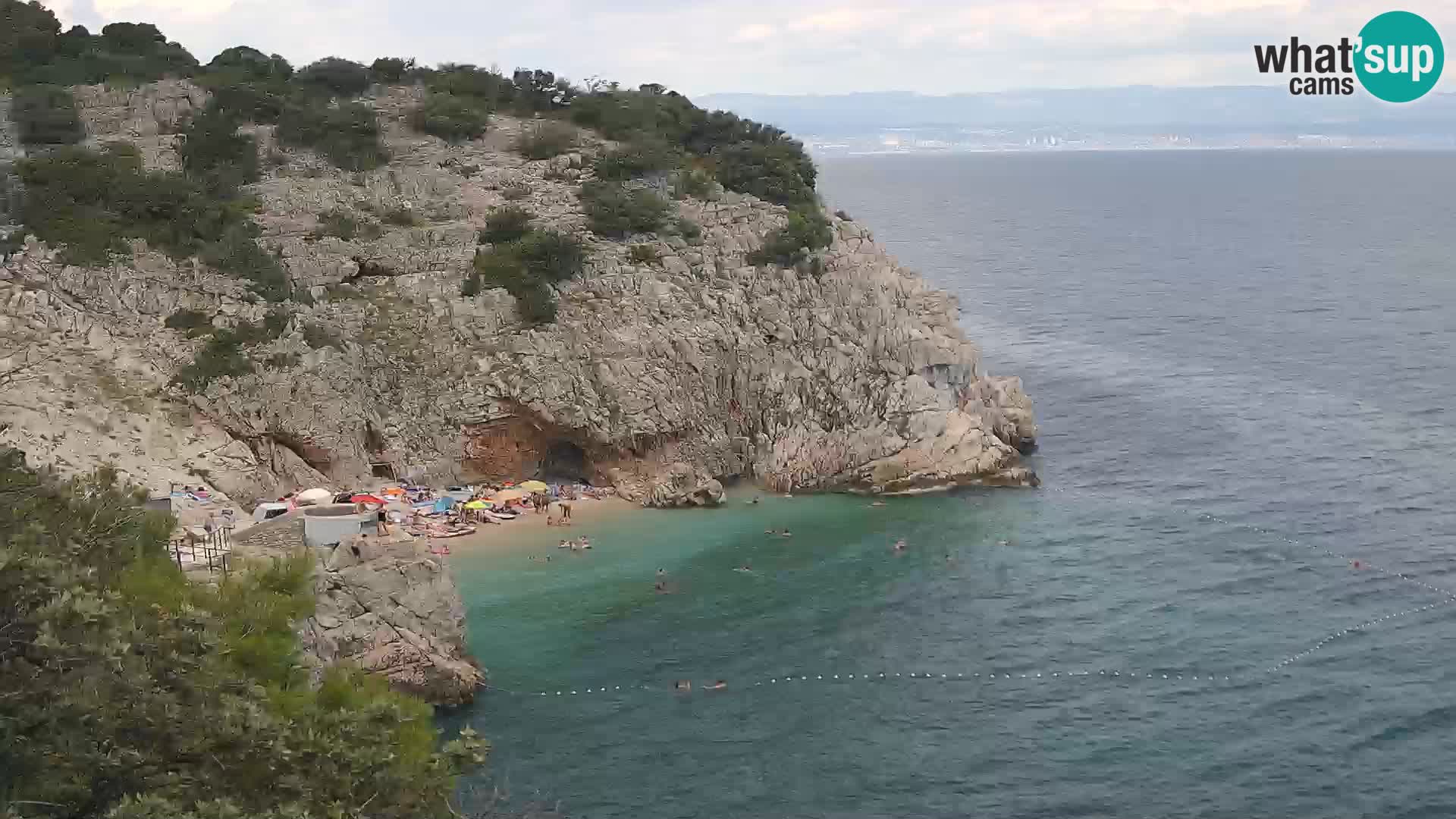 Webcam Bersezio spiaggia – Draga di Moschiena – Croazia