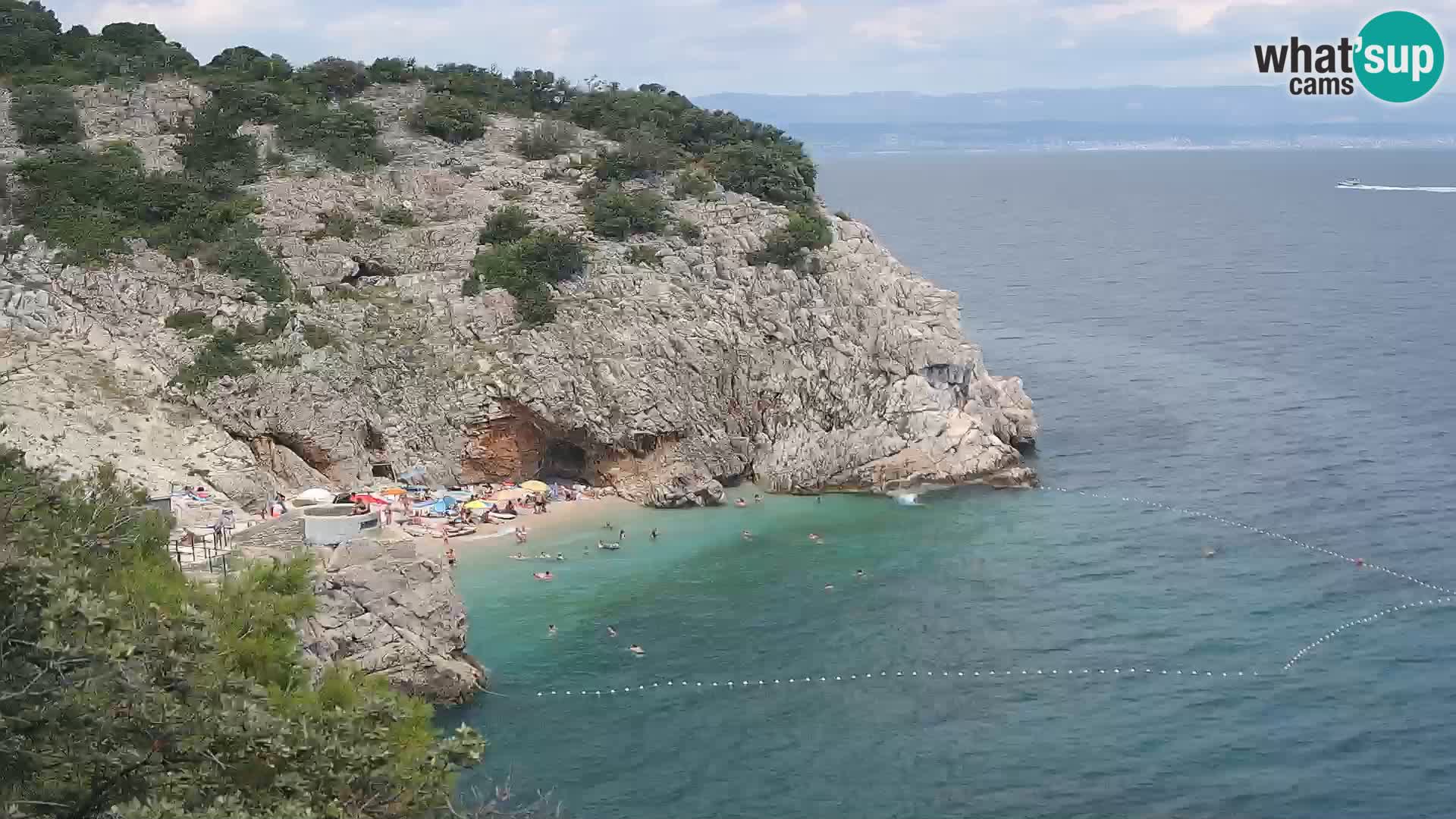 Webcam Brseč beach – Mošćenička Draga – Croatia
