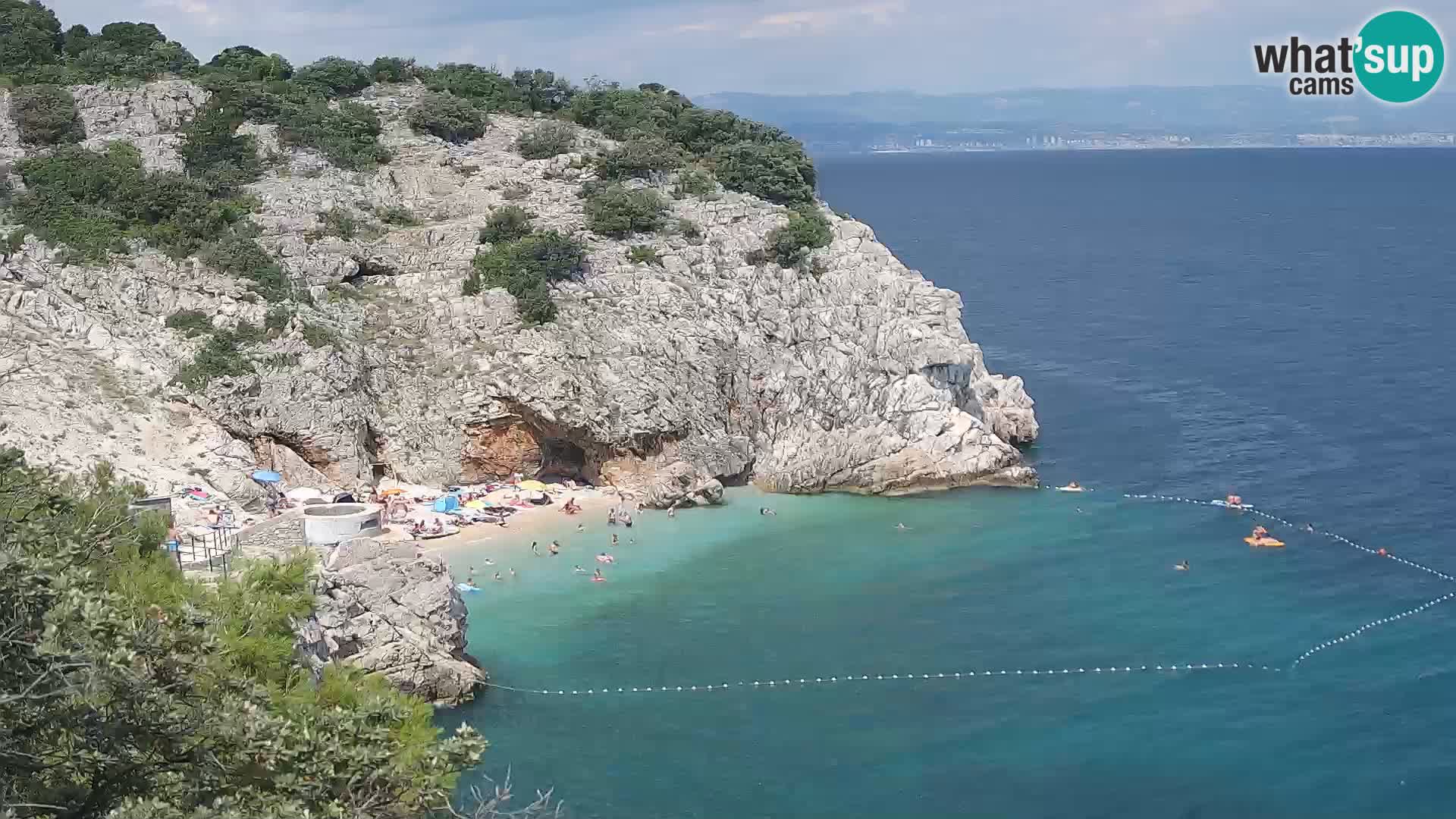 Webcam Brseč beach – Mošćenička Draga – Croatia
