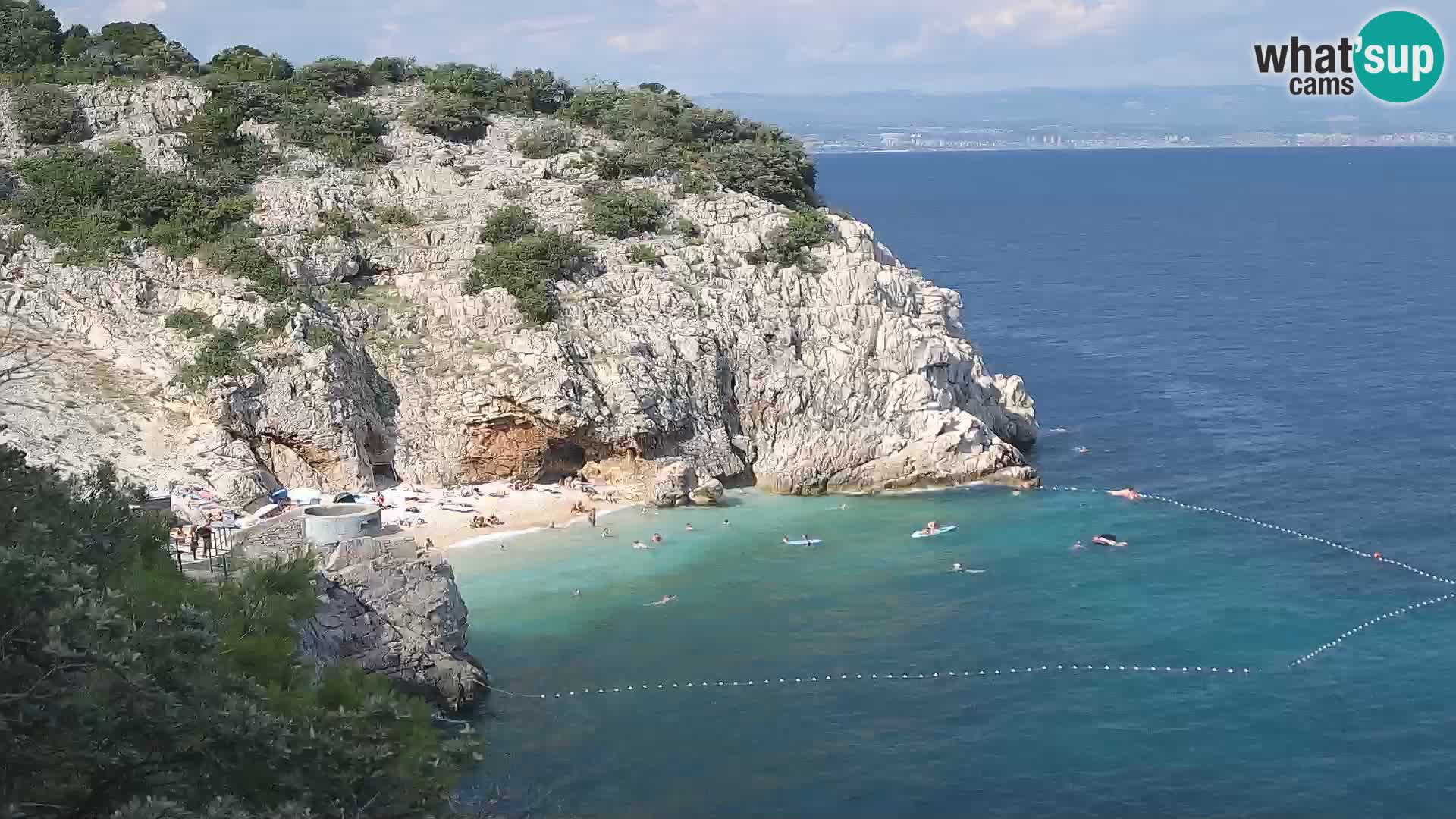 Webcam Brseč beach – Mošćenička Draga – Croatia