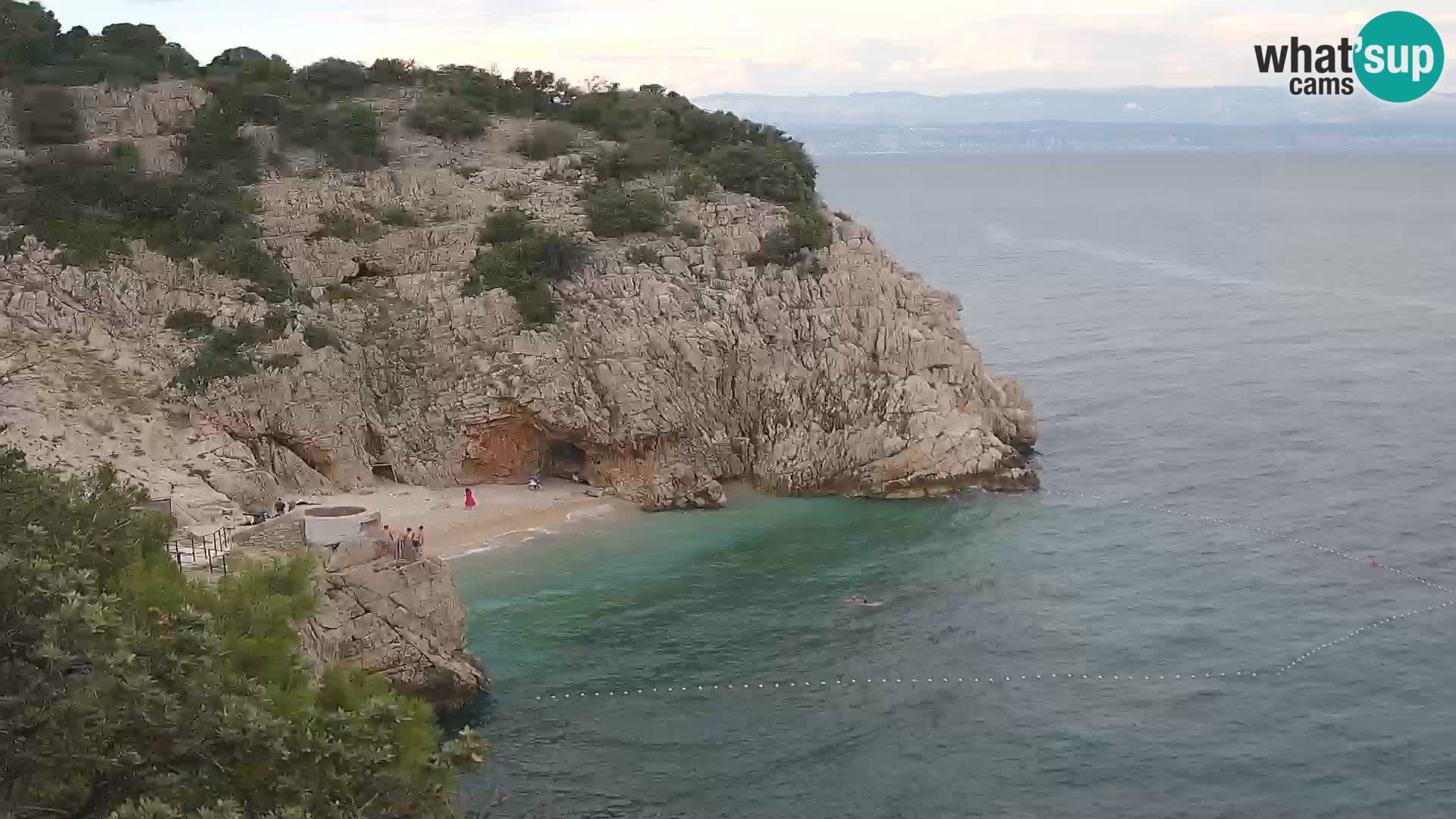 Webcam Brseč beach – Mošćenička Draga – Croatia