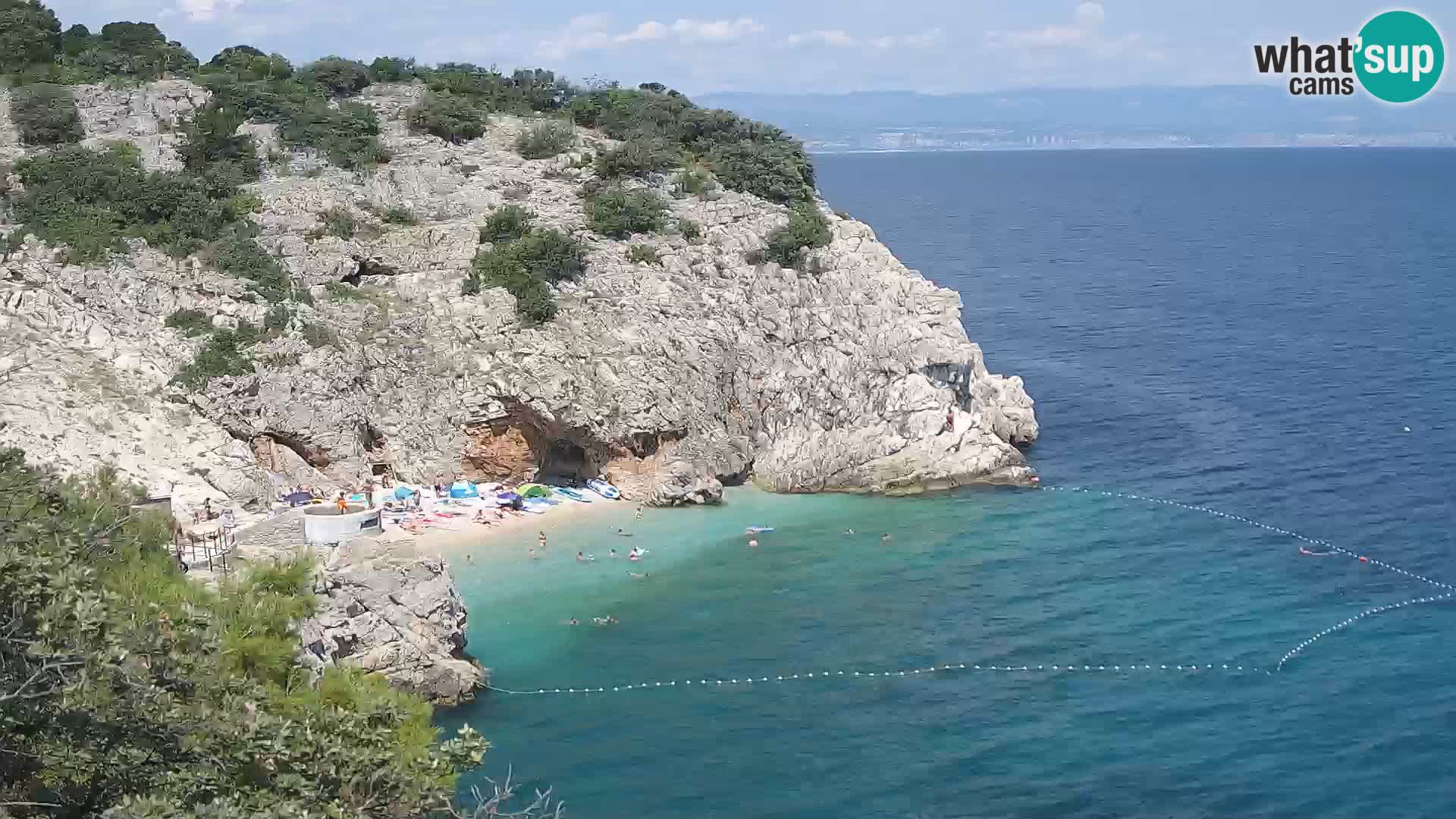 Webcam Brseč beach – Mošćenička Draga – Croatia