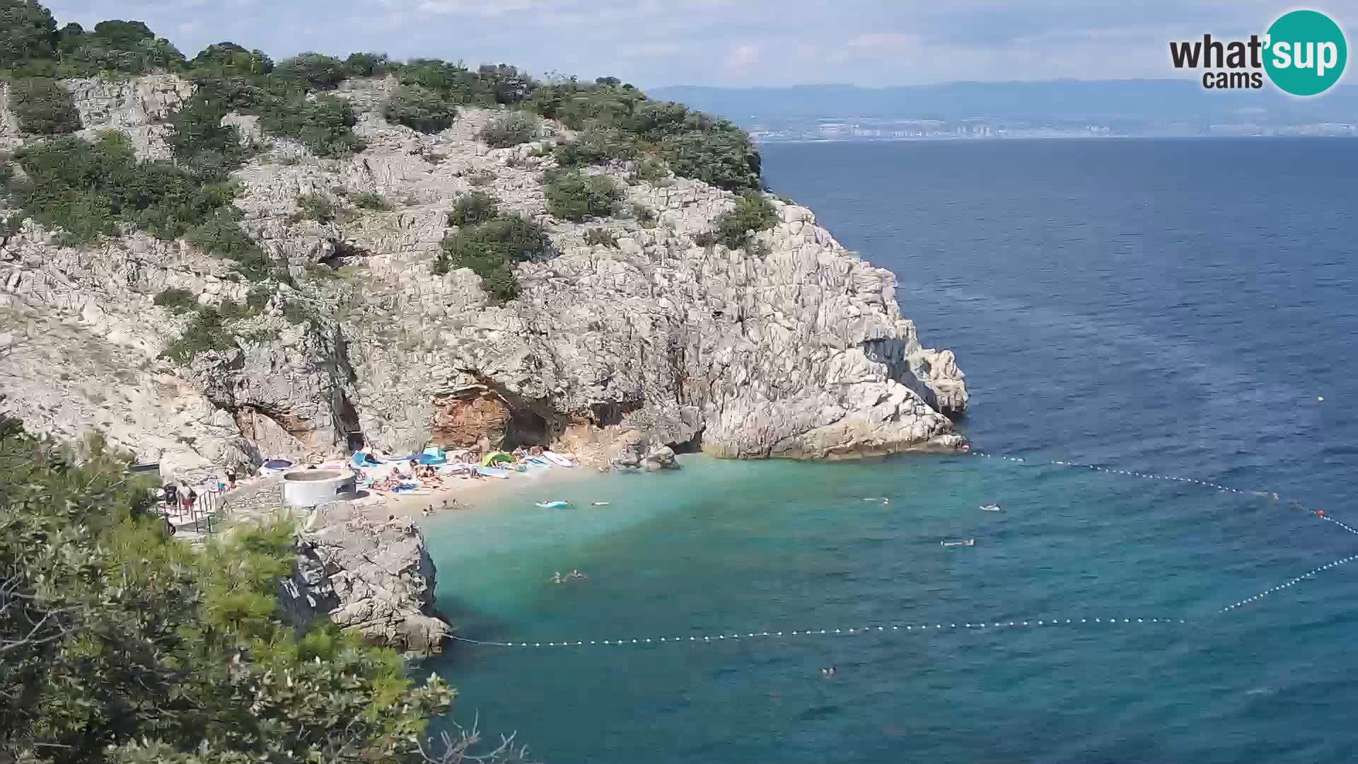 Webcam Brseč beach – Mošćenička Draga – Croatia