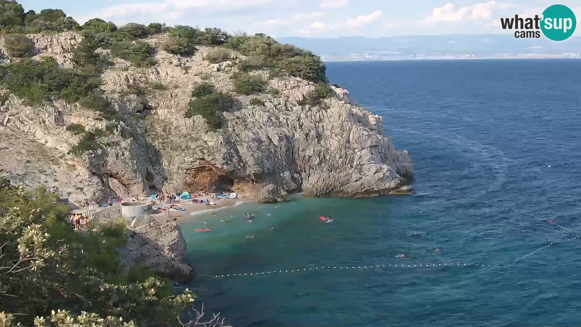 Webcam Brseč beach – Mošćenička Draga – Croatia