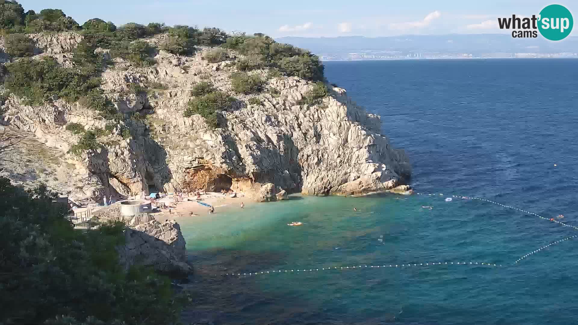 Webcam Bersezio spiaggia – Draga di Moschiena – Croazia