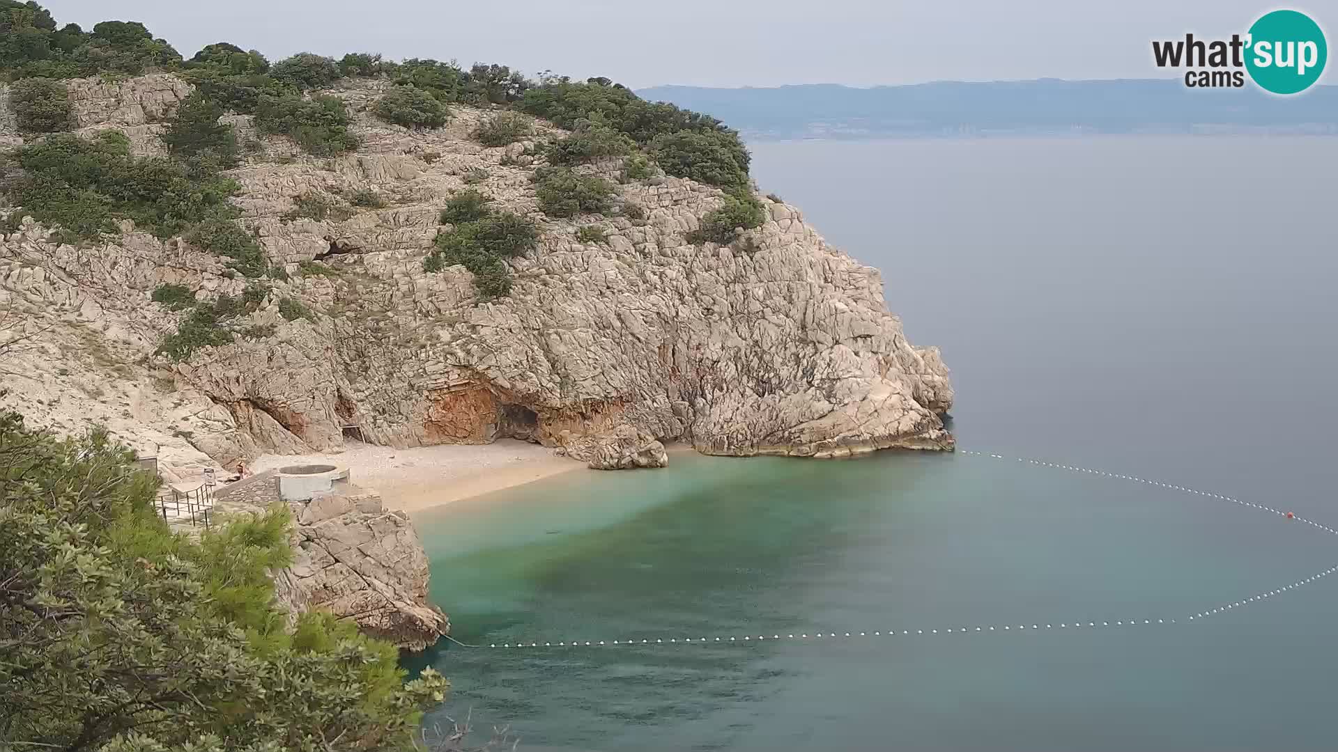 Webcam Bersezio spiaggia – Draga di Moschiena – Croazia