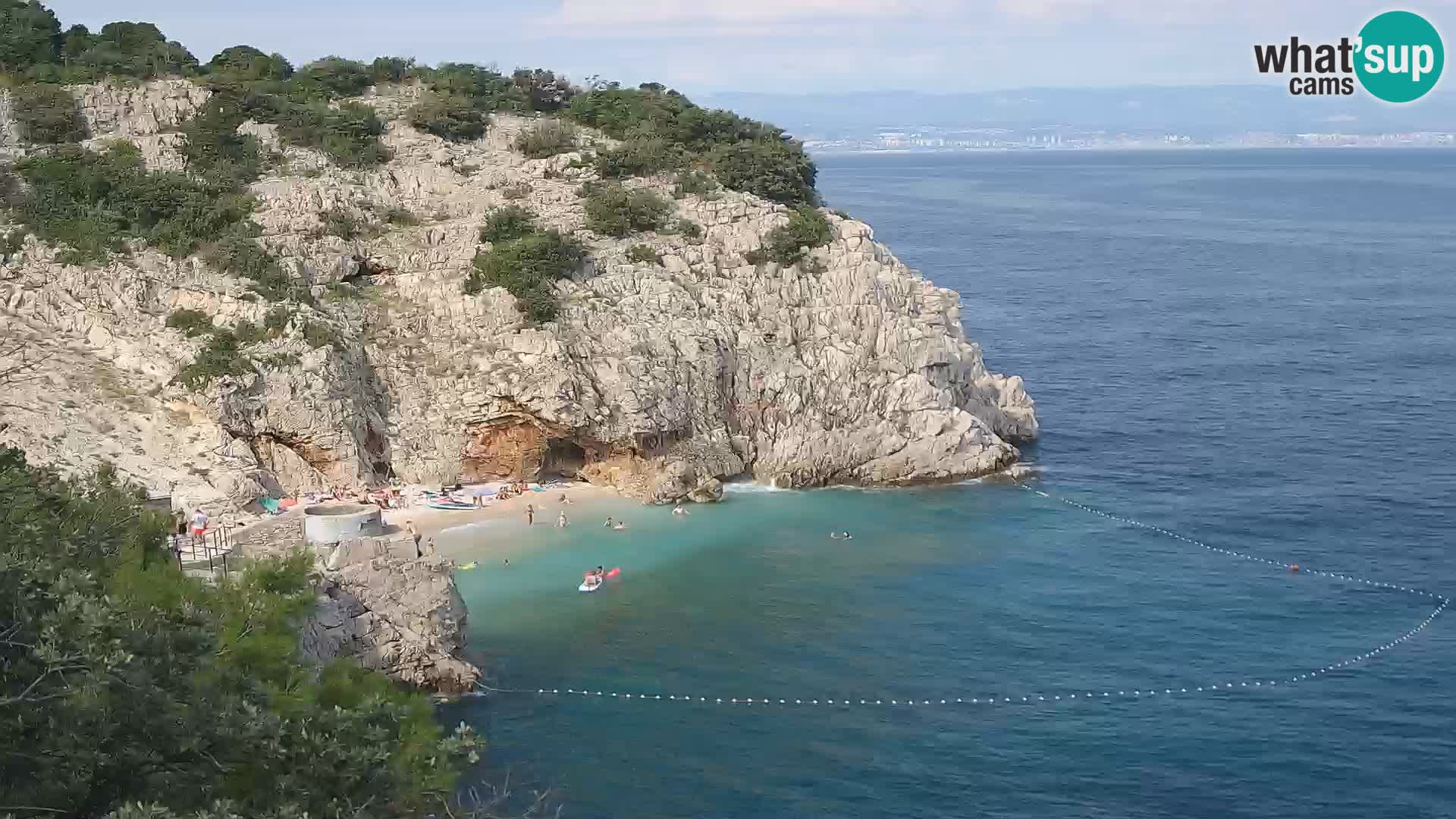 Webcam Bersezio spiaggia – Draga di Moschiena – Croazia