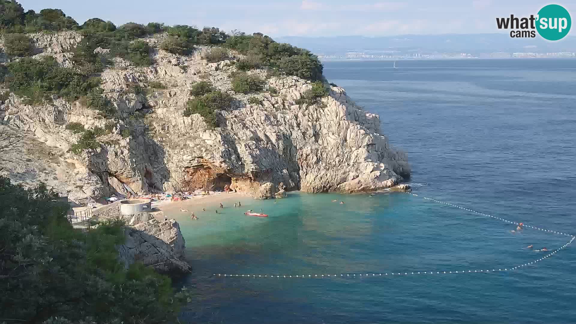 Webcam Brseč beach – Mošćenička Draga – Croatia