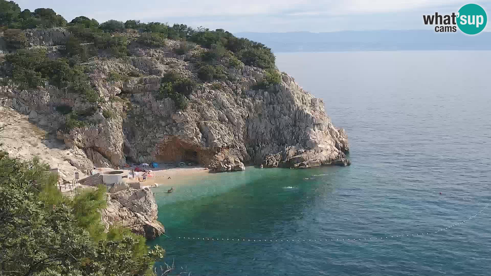 Web kamera plaže Brseč – Mošćenička Draga – Hrvatska