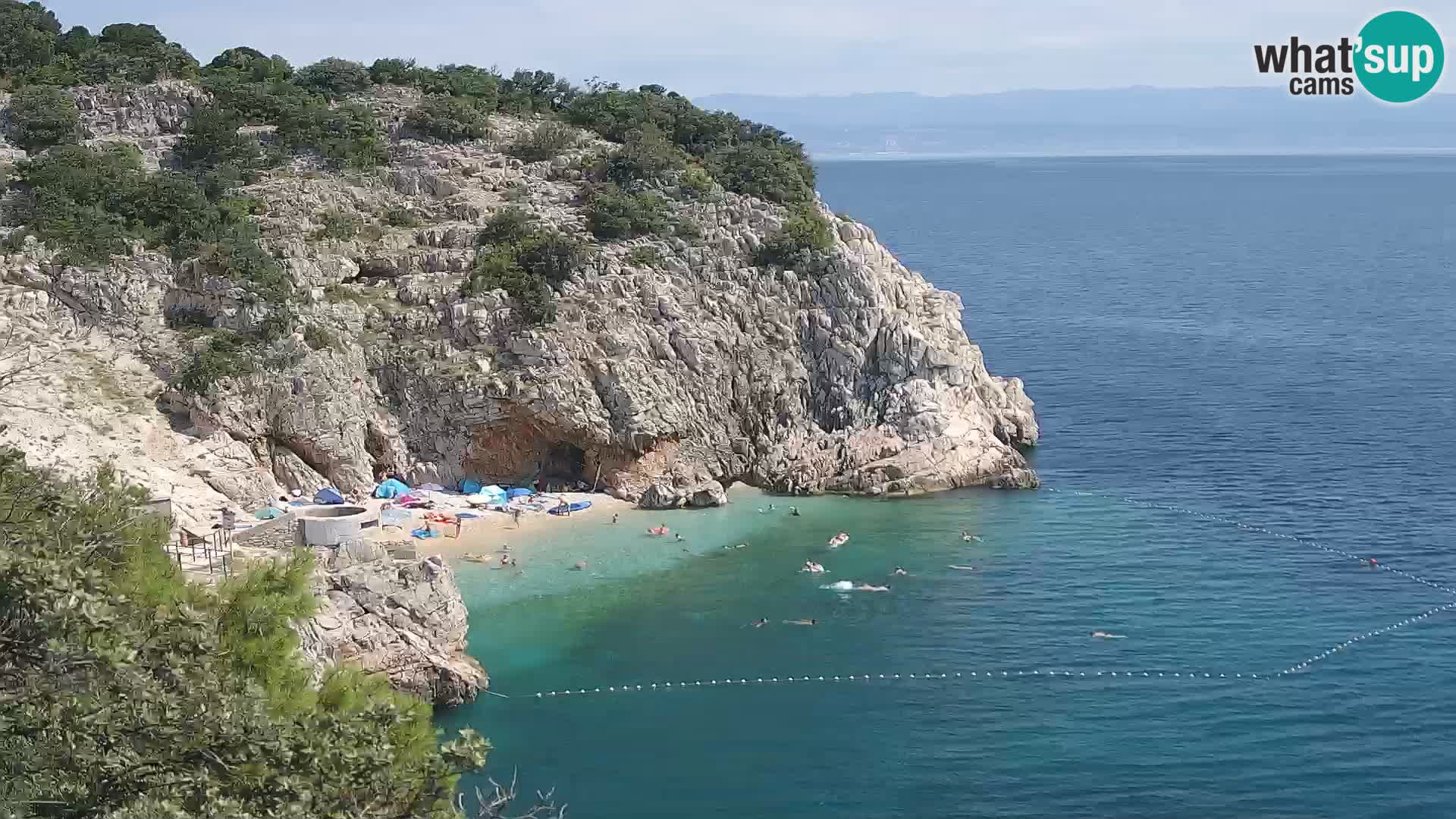 Web kamera plaže Brseč – Mošćenička Draga – Hrvatska