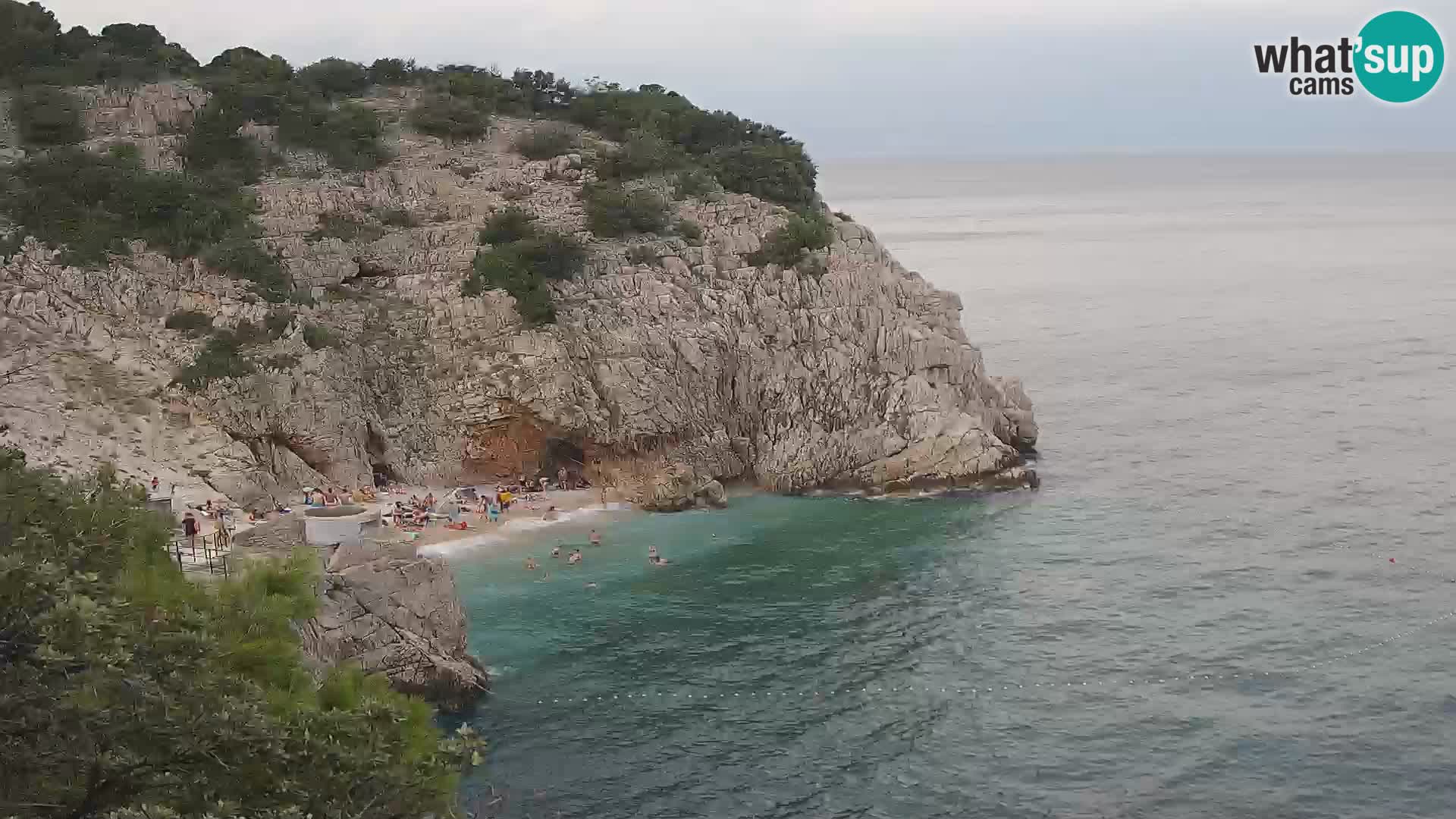 Webcam Bersezio spiaggia – Draga di Moschiena – Croazia