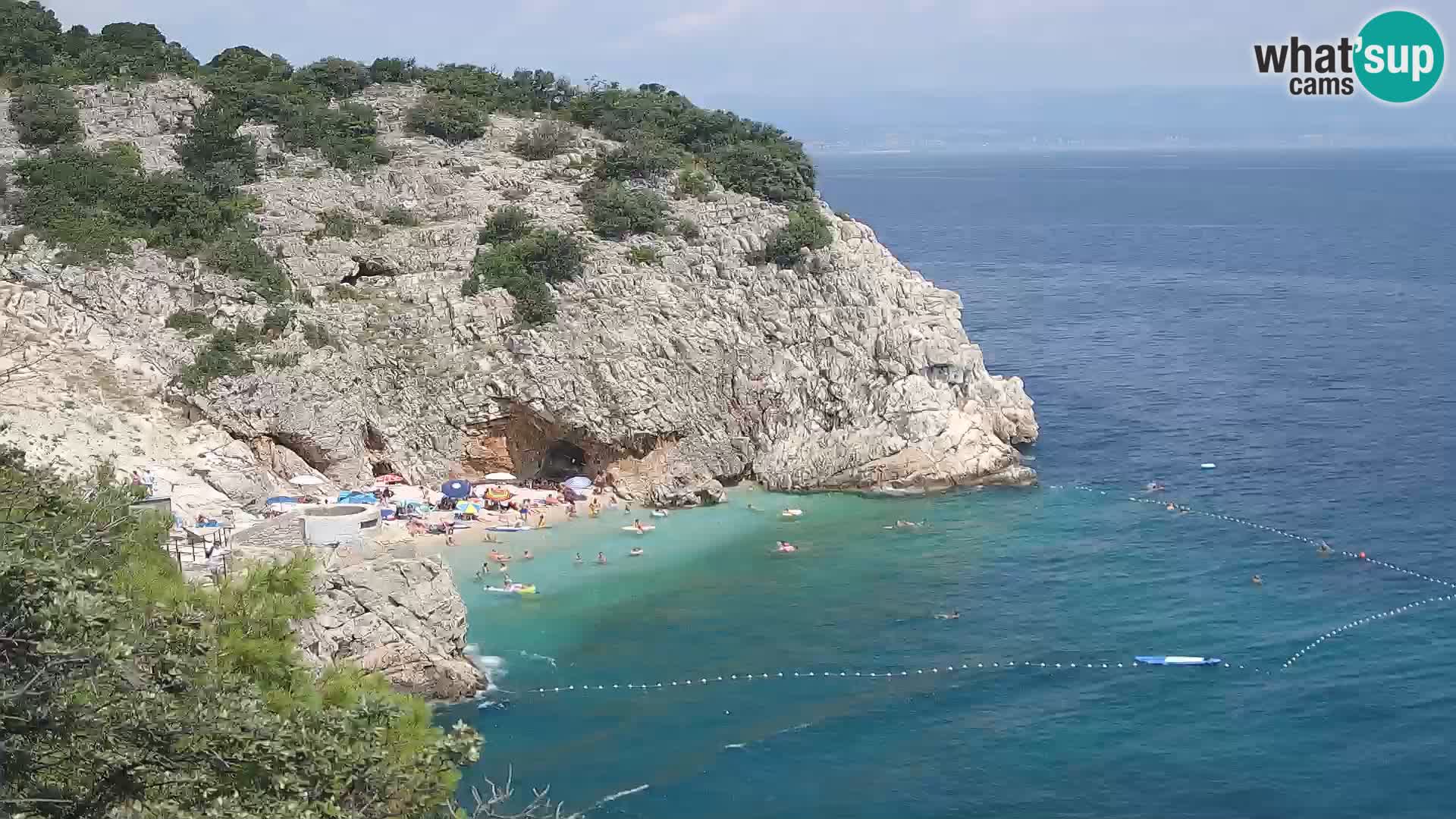Webcam Brseč beach – Mošćenička Draga – Croatia