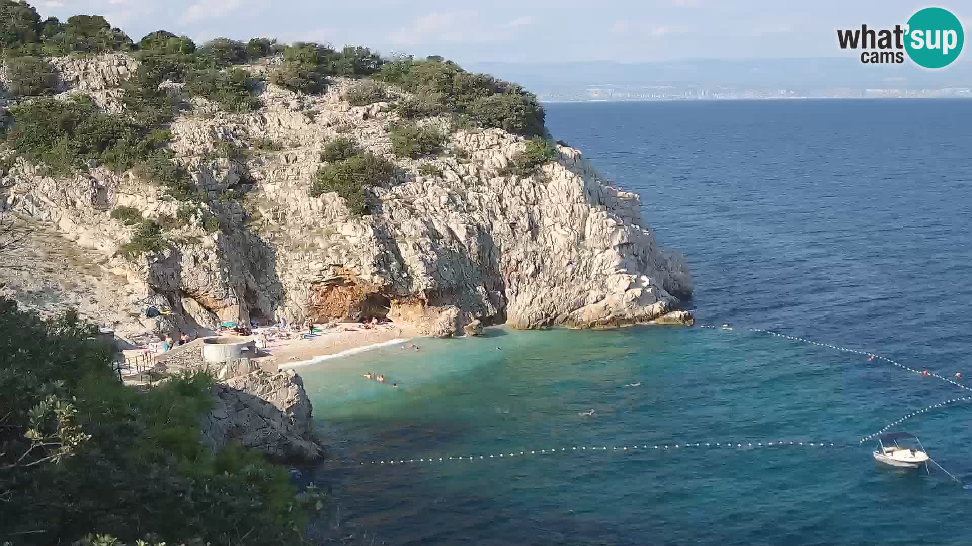Webcam Brseč beach – Mošćenička Draga – Croatia