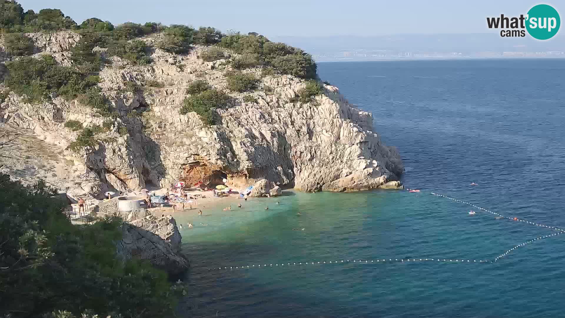 Webcam Brseč beach – Mošćenička Draga – Croatia
