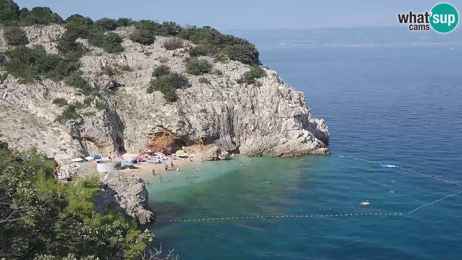 Webcam Brseč beach – Mošćenička Draga – Croatia