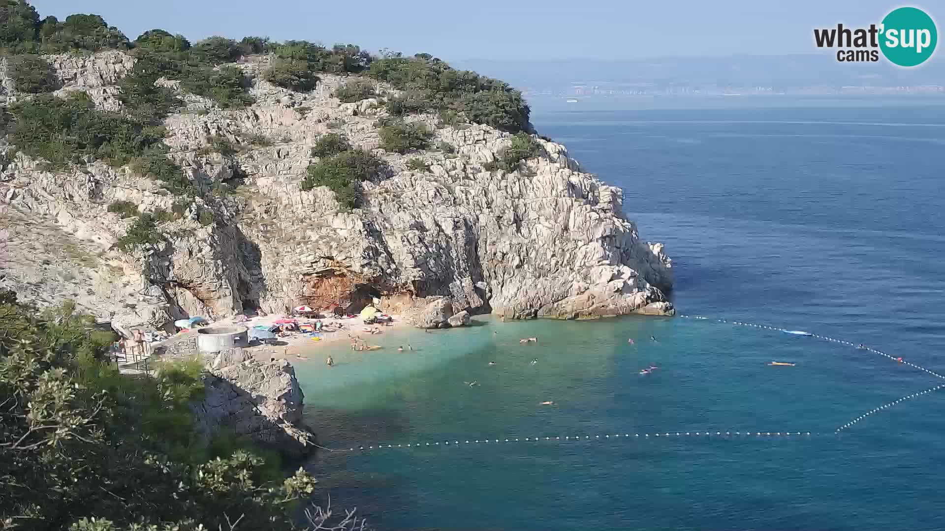 Webcam Brseč beach – Mošćenička Draga – Croatia