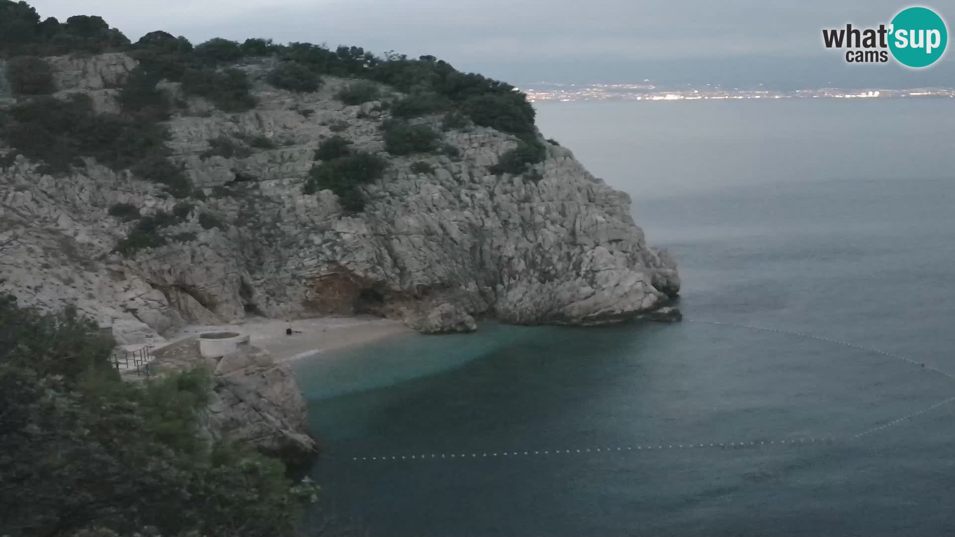 Cámara web de la playa de Brseč en Mošćenička Draga, Croacia