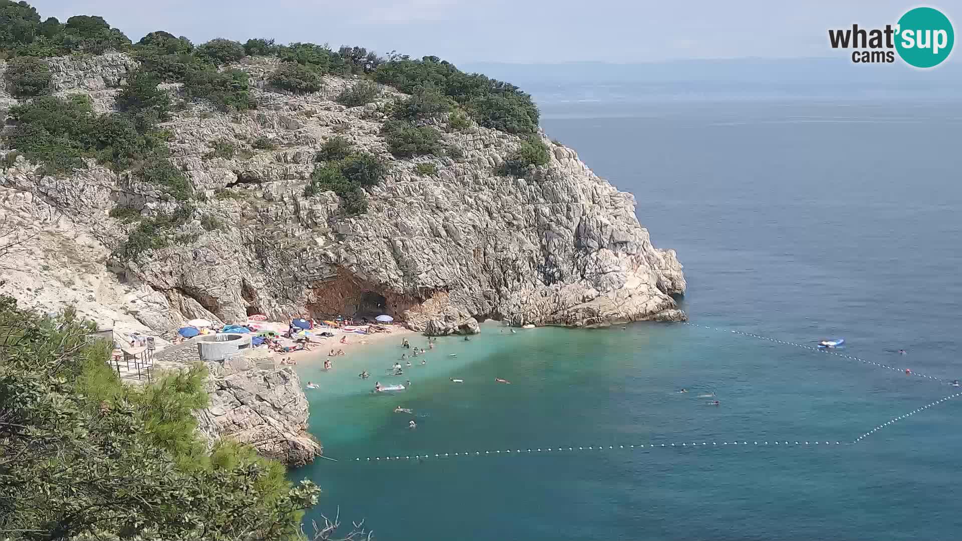 Webcam Bersezio spiaggia – Draga di Moschiena – Croazia
