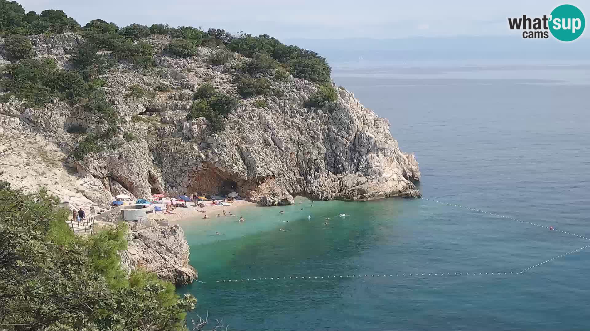 Webcam Brseč beach – Mošćenička Draga – Croatia