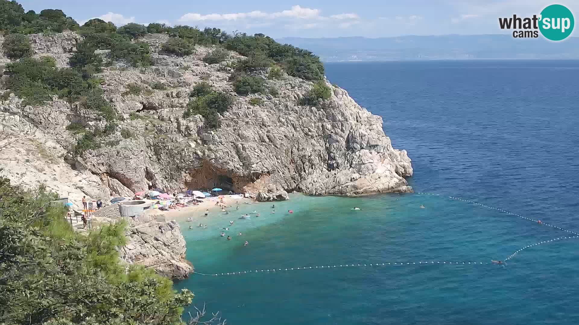 Webcam Brseč Strand – Mošćenička Draga – Kroatien